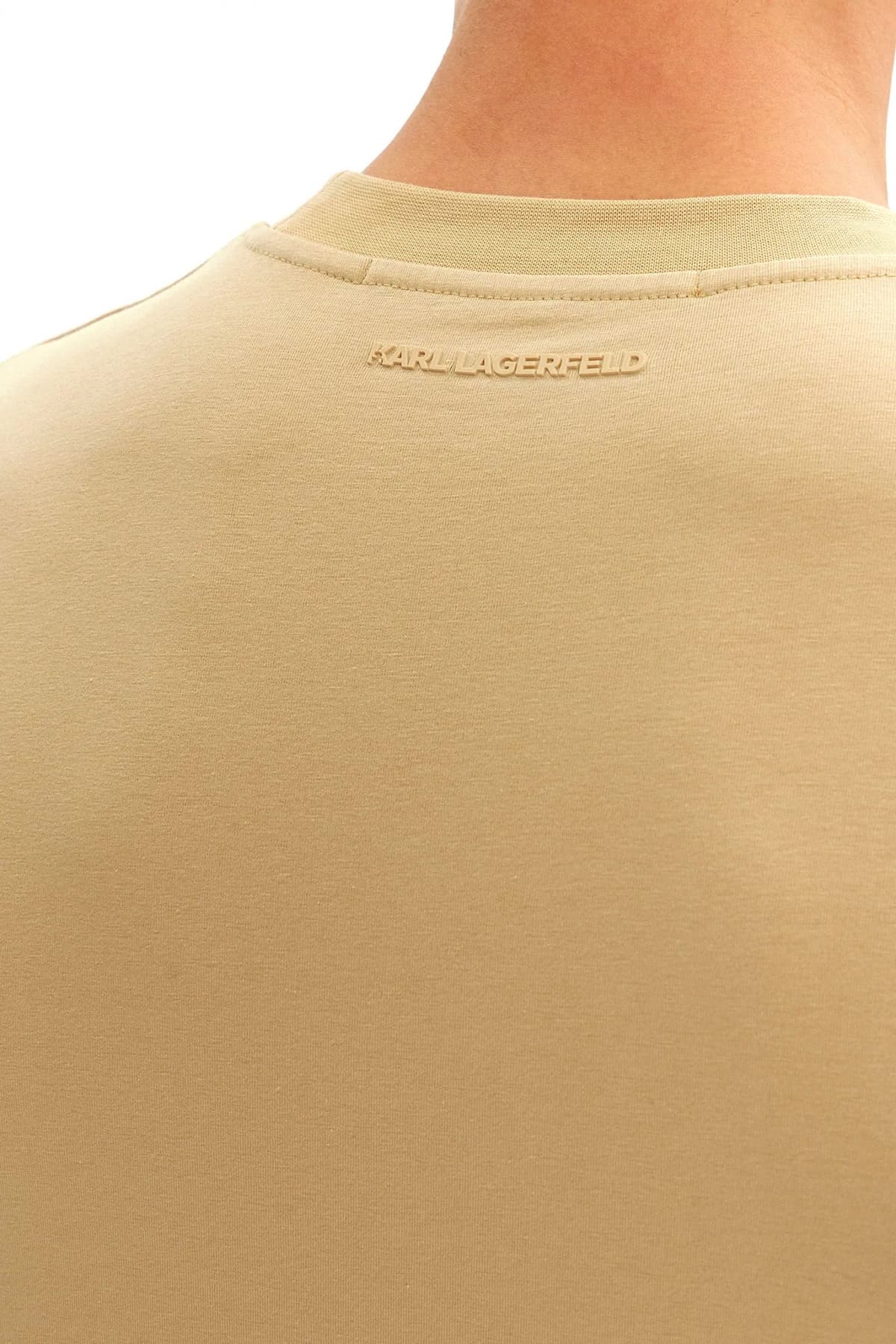 KARL LAGERFELD T-SHIRT CREW NECK LOGO ΜΠΕΖ