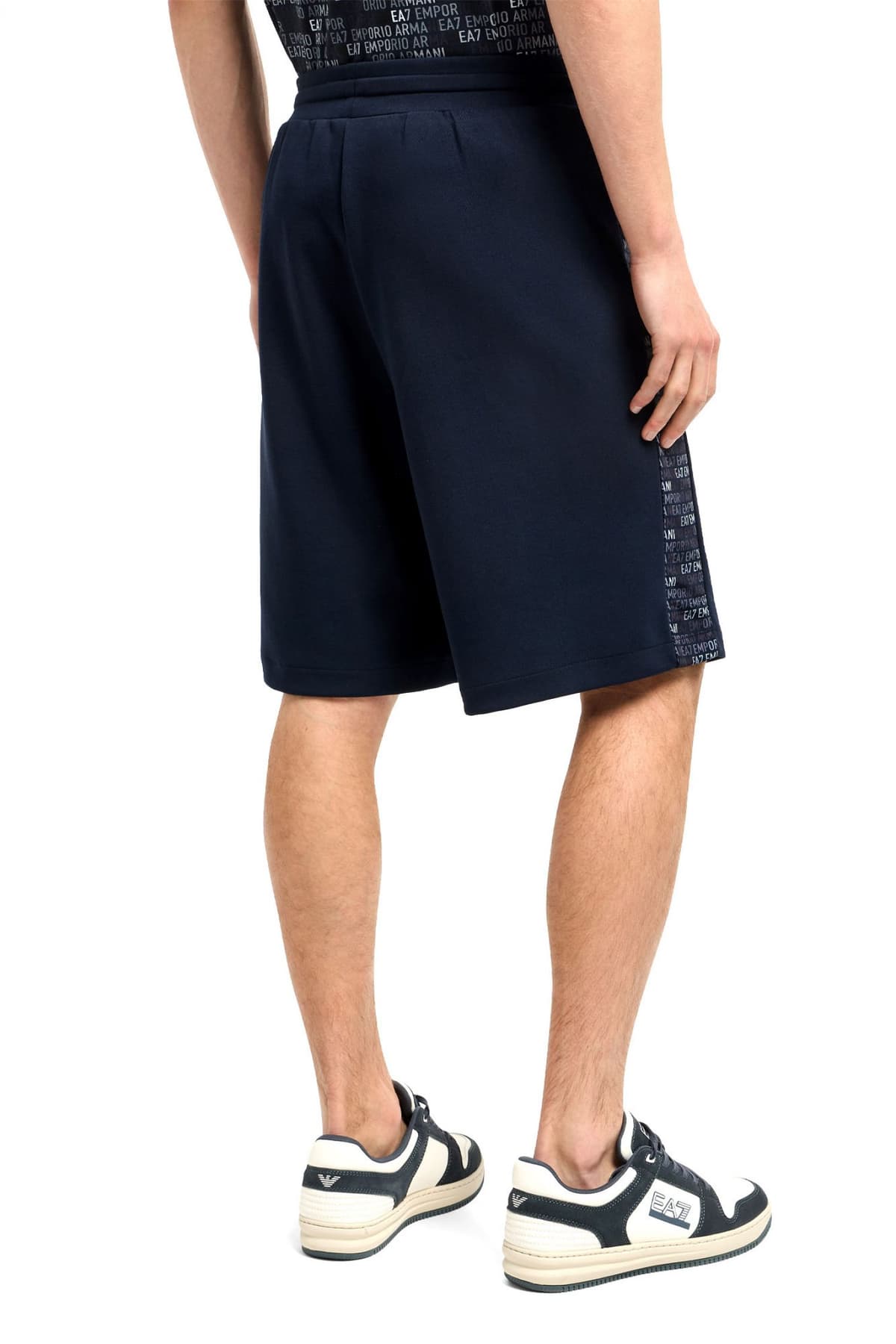 ARMANI 7 ΒΕΡΜΟΥΔΑ ΦΟΥΤΕΡ LOGO ΜΠΛΕ