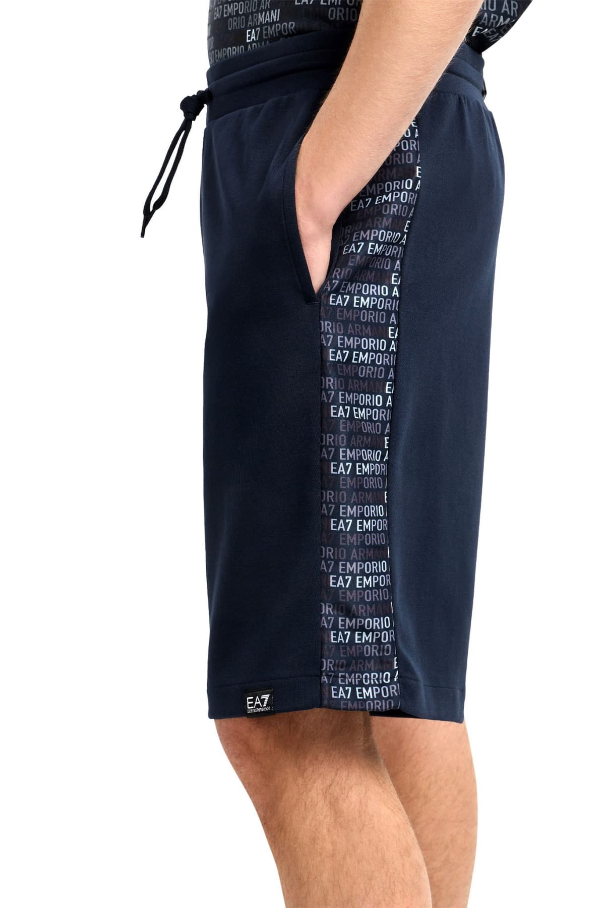 ARMANI 7 ΒΕΡΜΟΥΔΑ ΦΟΥΤΕΡ LOGO ΜΠΛΕ