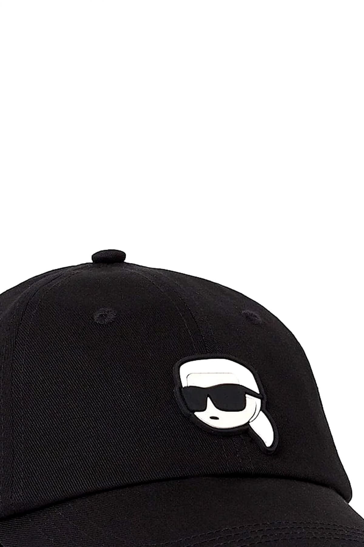 KARL LAGERFELD ΚΑΠΕΛΟ BASEBALL LOGO ΜΑΥΡΟ