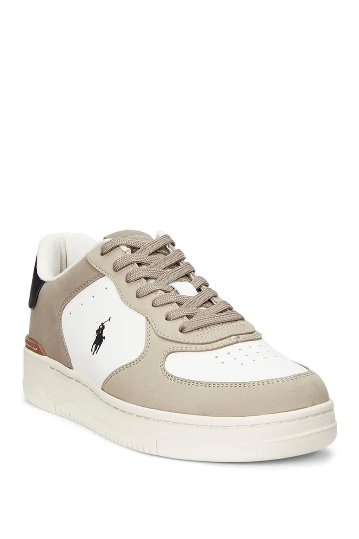 RALPH LAUREN ΠΑΠΟΥΤΣΙΑ SNEAKERS MASTERS-CRT-SK-LTL ΛΕΥΚΟ-ΜΠΕΖ