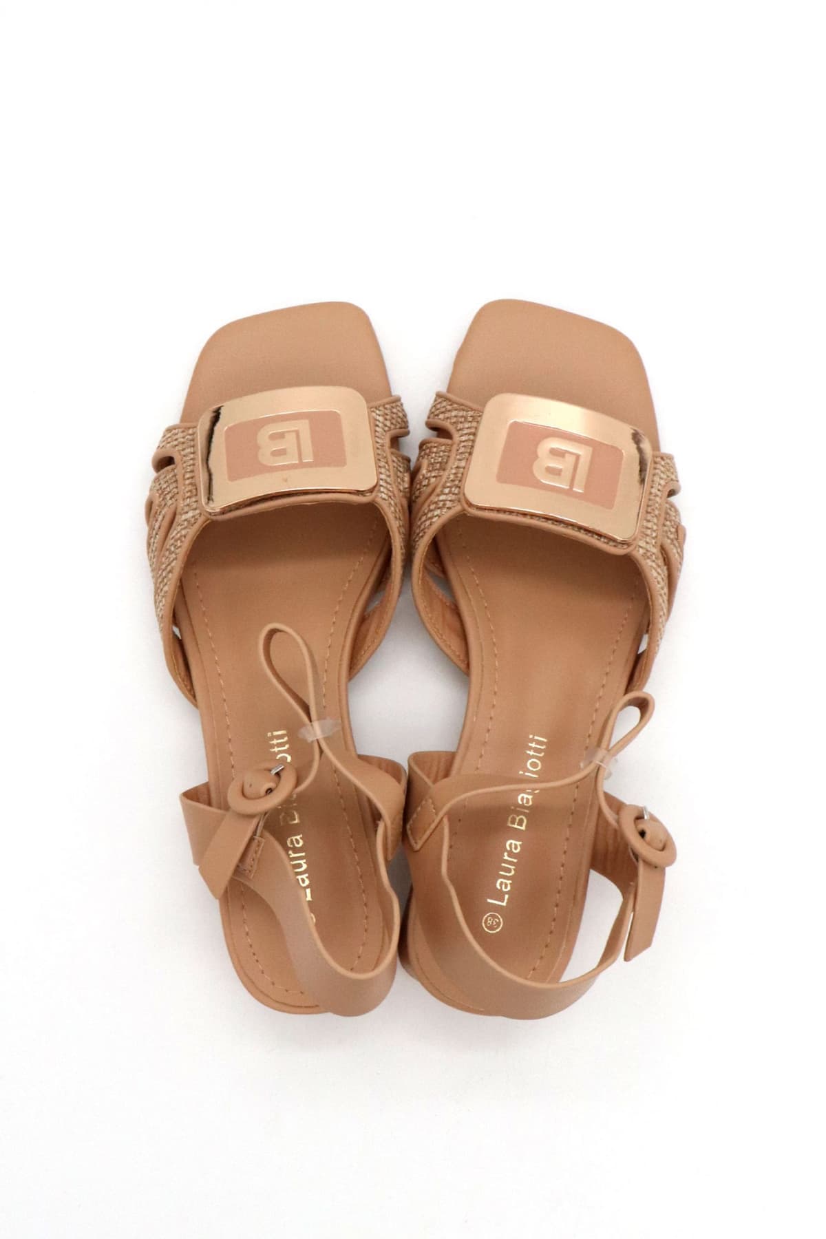 LAURA BIAGIOTTI ΠΑΠΟΥΤΣΙΑ ΠΕΔΙΛΑ ΑΓΚΡΑΦΑ ΛΟΥΡΑΚΙΑ LOGO ΜΠΕΖ