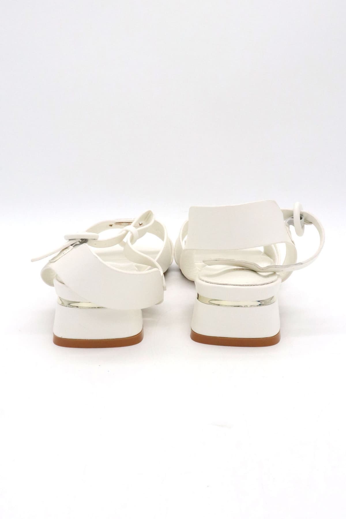 LAURA BIAGIOTTI ΠΑΠΟΥΤΣΙΑ ΠΕΔΙΛΑ ΜΕΤΑΛΛΙΚΟ LOGO ΛΕΥΚΟ