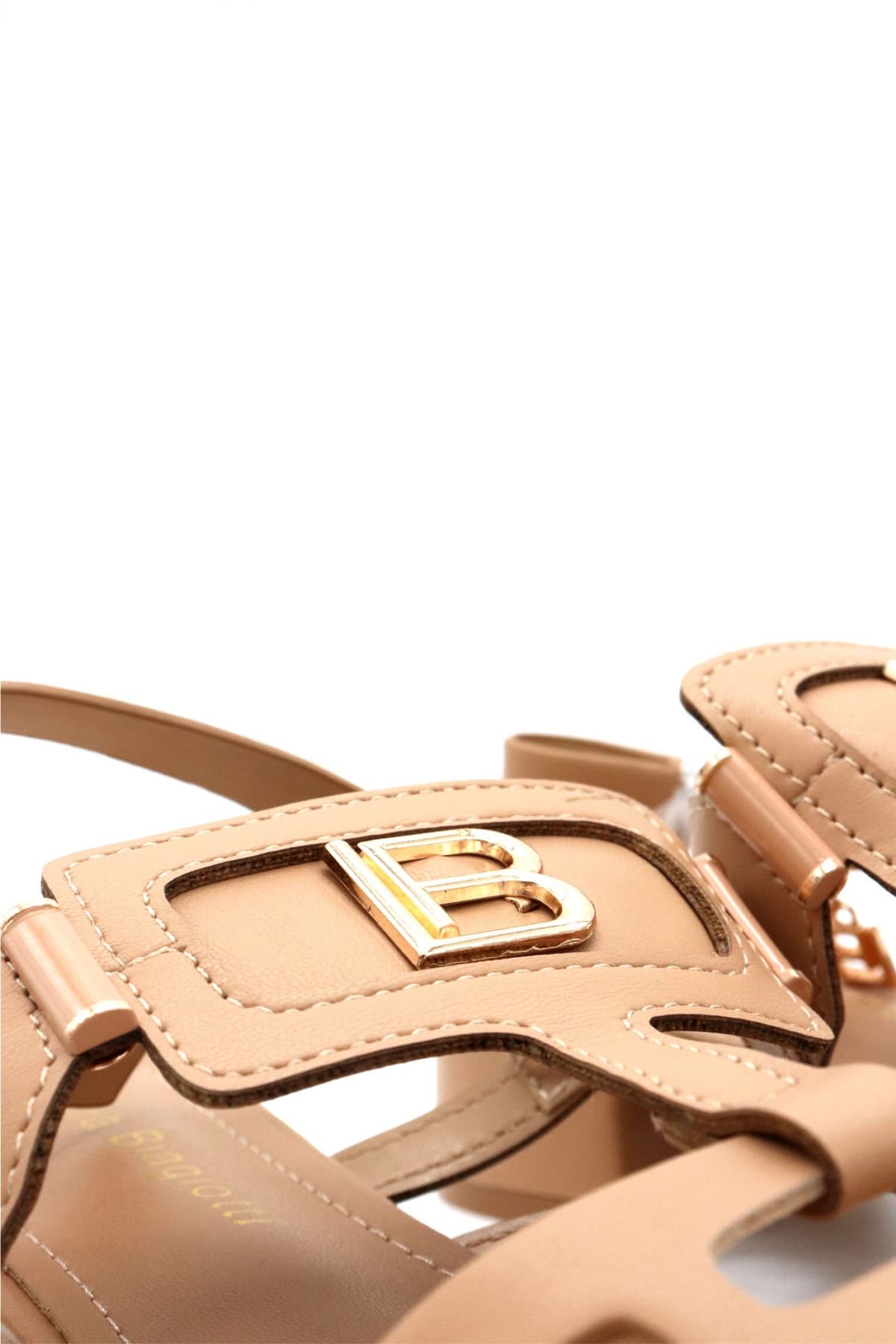 LAURA BIAGIOTTI ΠΑΠΟΥΤΣΙΑ ΠΕΔΙΛΑ ΛΟΥΡΑΚΙΑ ΜΕΤΑΛΛΙΚΟ LOGO MΠΕΖ