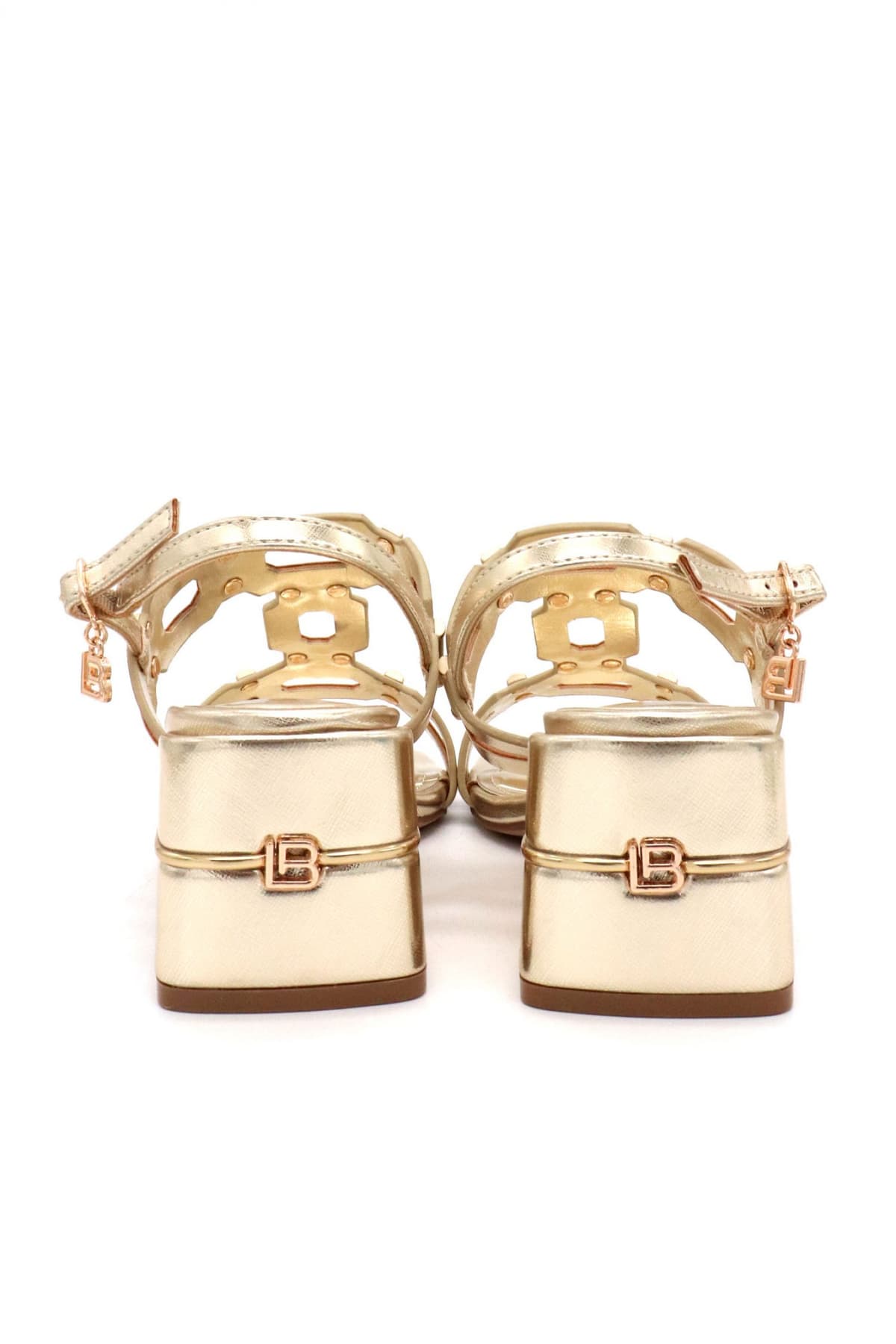 LAURA BIAGIOTTI ΠΑΠΟΥΤΣΙΑ ΠΕΔΙΛΑ LOGO ΜΕΤΑΛΛΙΚΟ ΧΡΥΣΟ