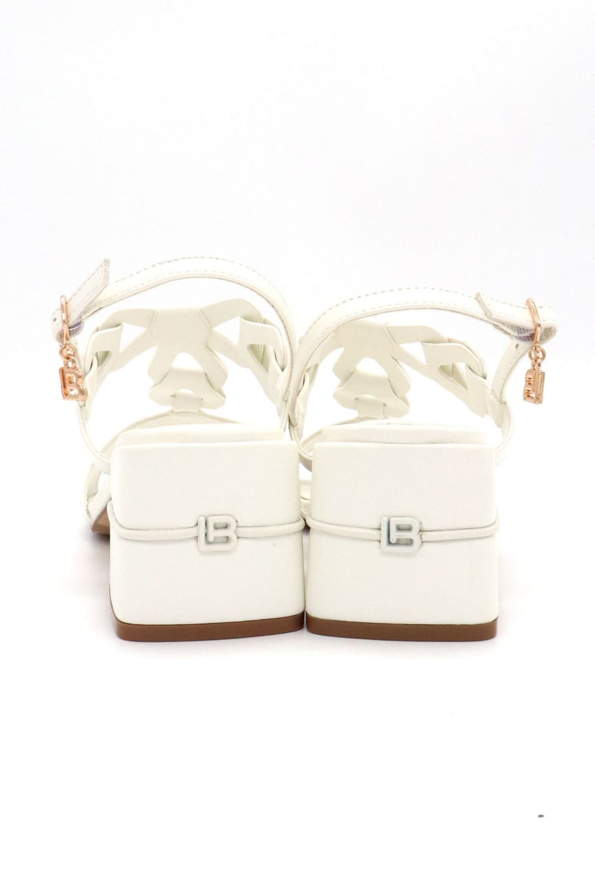 LAURA BIAGIOTTI ΠΑΠΟΥΤΣΙΑ ΠΕΔΙΛΑ ΠΛΕΞΟΥΔΑ ΛΟΥΡΑΚΙ LOGO ΛΕΥΚΟ