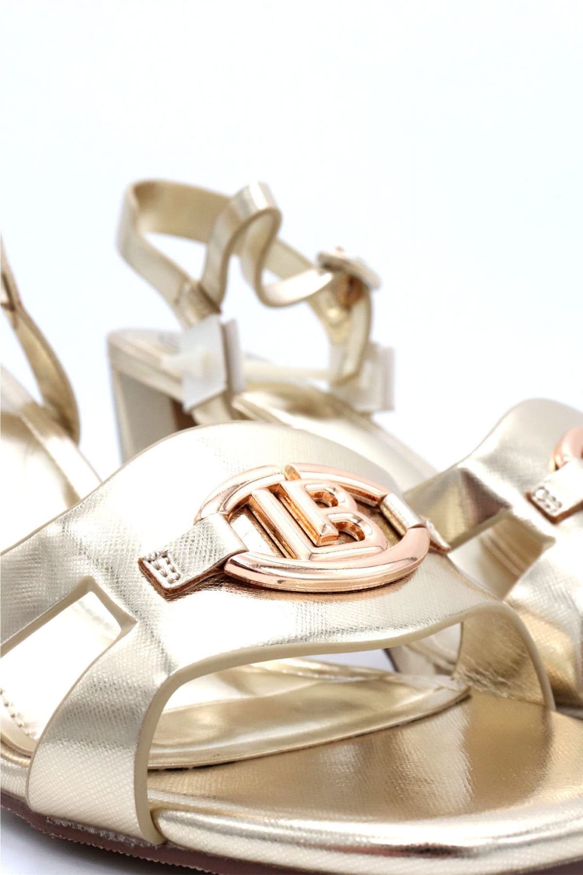 LAURA BIAGIOTTI ΠΑΠΟΥΤΣΙΑ ΠΕΔΙΛΑ ΜΕΤΑΛΛΙΚΗ ΑΓΚΡΑΦΑ LOGO ΧΡΥΣΟ