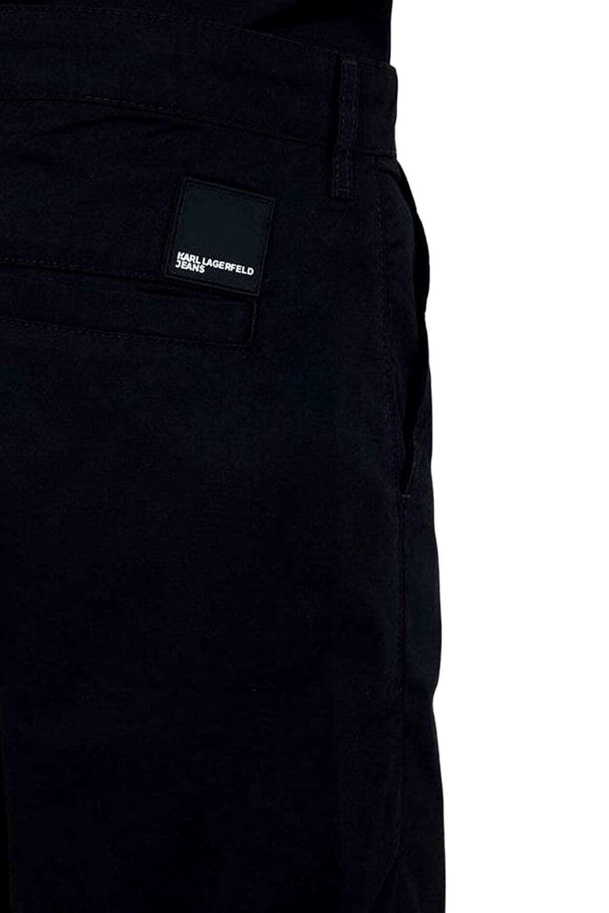 KARL LAGERFELD JEANS ΒΕΡΜΟΥΔΑ CHINO RELAXED FIT ΜΑΥΡΟ