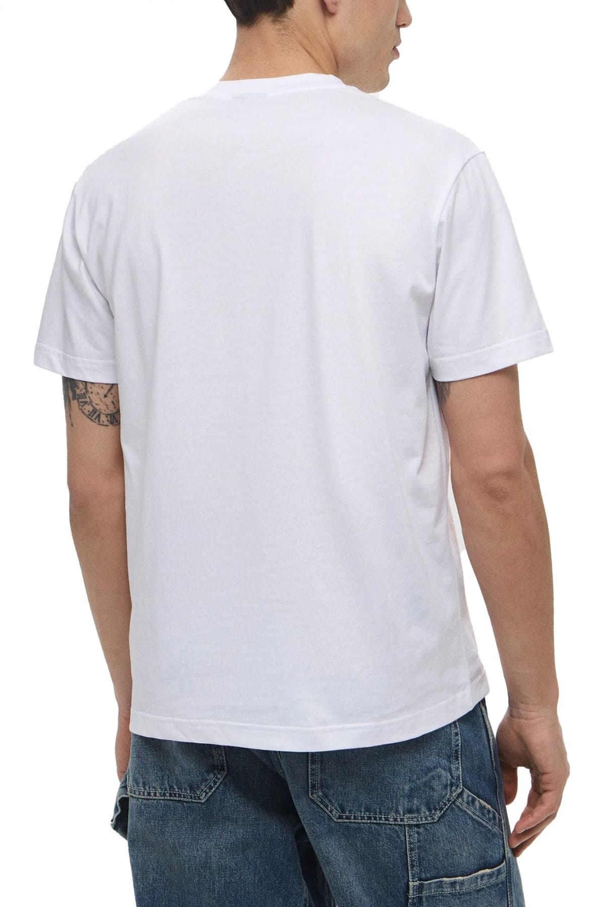 KARL LAGERFELD JEANS T-SHIRT REGULAR SS CUBE LOGO TEE ΛΕΥΚΟ