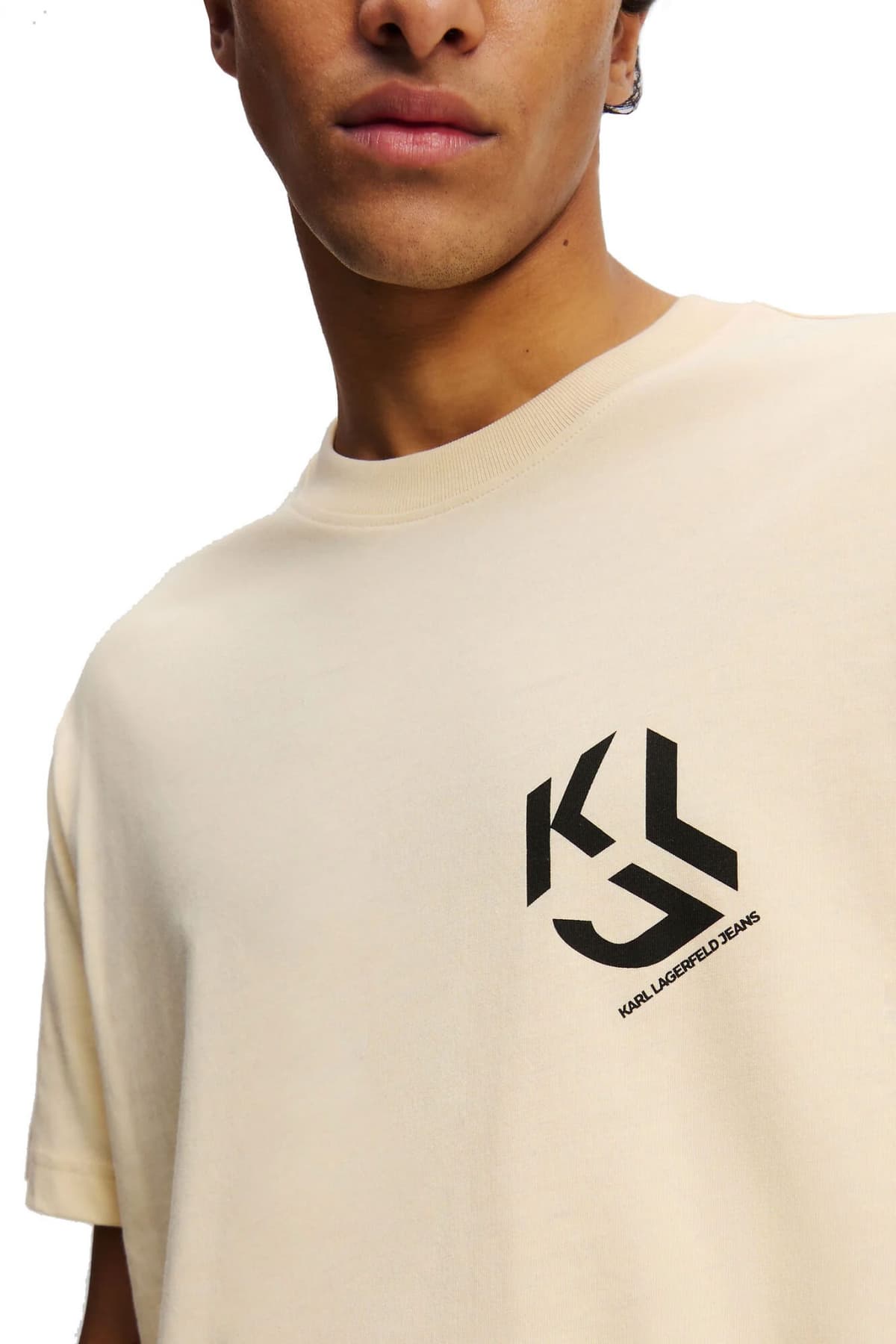 KARL LAGERFELD JEANS T-SHIRT MONOGRAM TEE REGULAR FIT ΜΠΕΖ ΑΜΜΟΥ