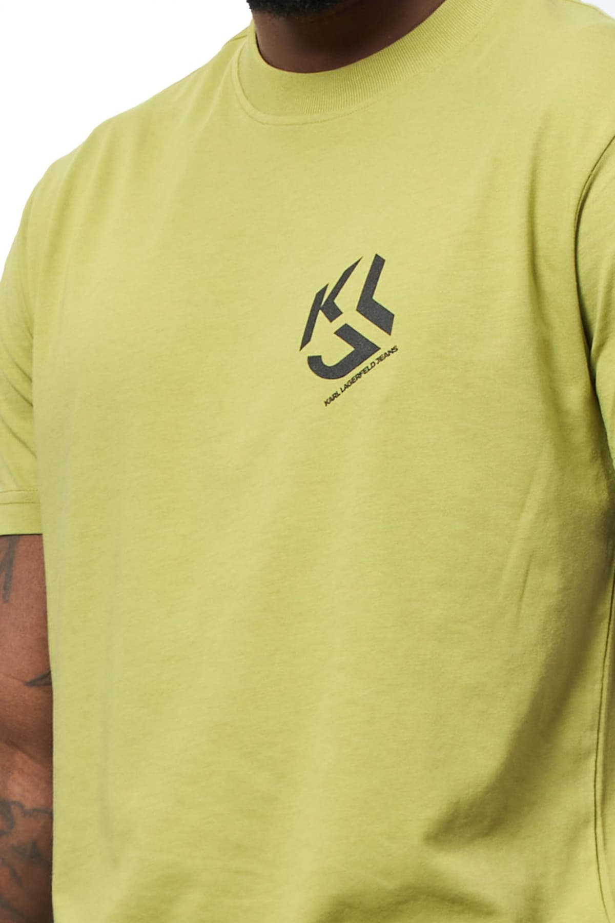 KARL LAGERFELD JEANS T-SHIRT MONOGRAM TEE REGULAR FIT ΠΡΑΣΙΝΟ
