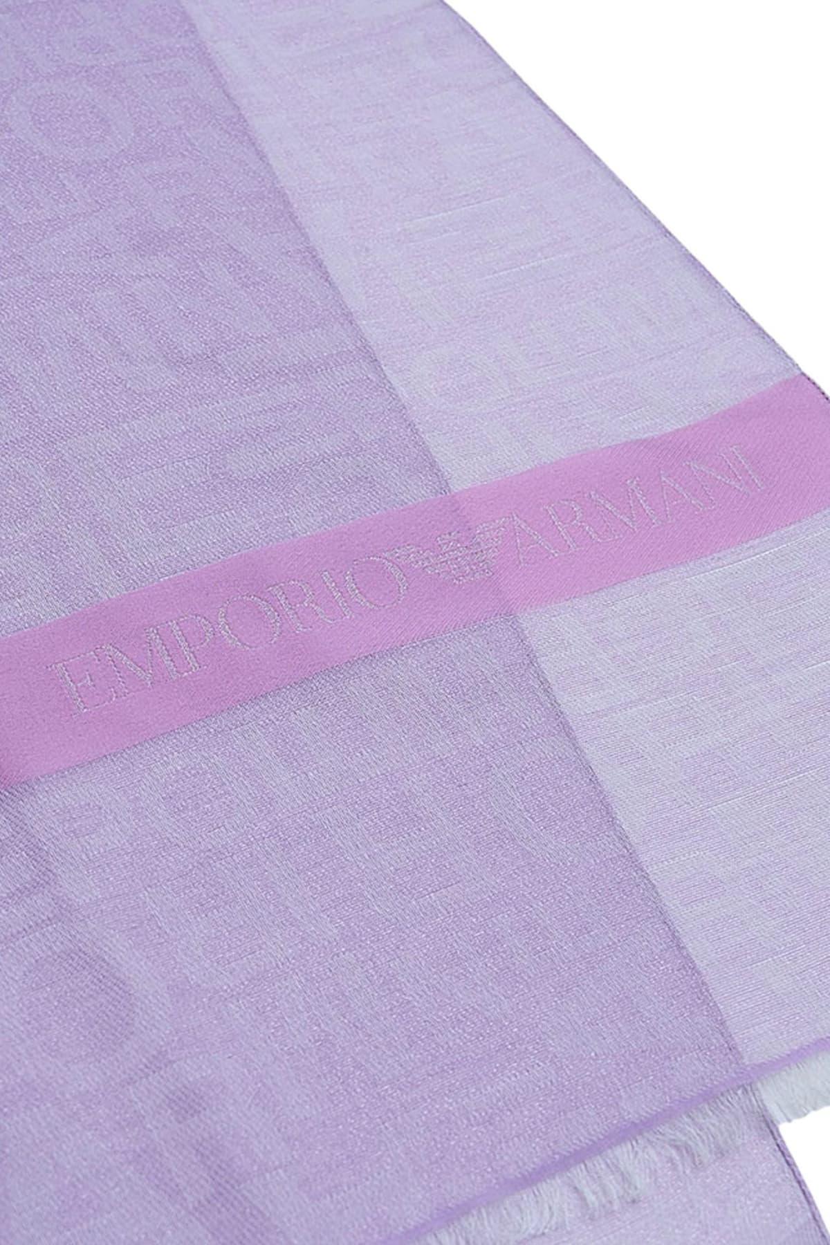 EMPORIO ARMANI ΕΣΑΡΠΑ ΓΥΑΛΙΣΤΕΡΟ LOGO ΛΙΛΑ