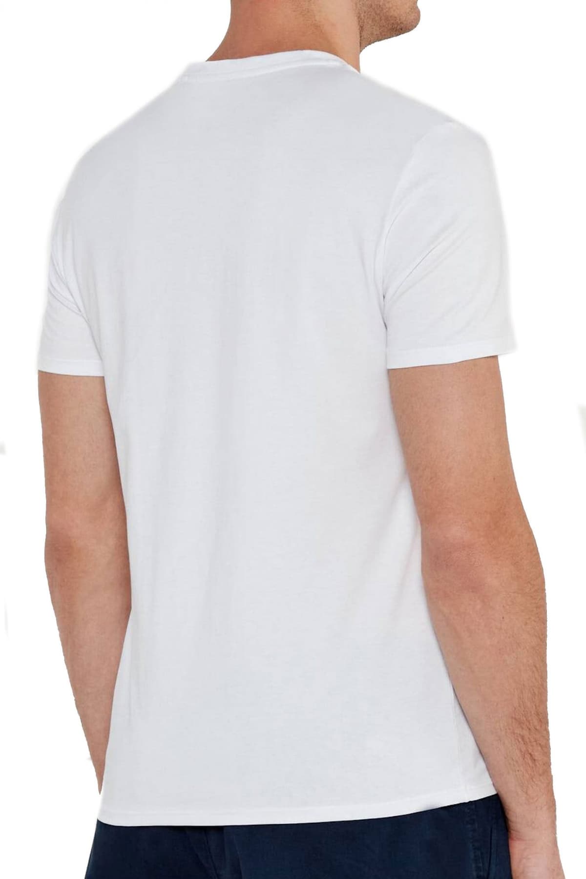 GUESS JEANS ΕΣΩΡΟΥΧΟ T-SHIRT ONE PACK COTTON SLIM FIT TEE ΛΕΥΚΟ