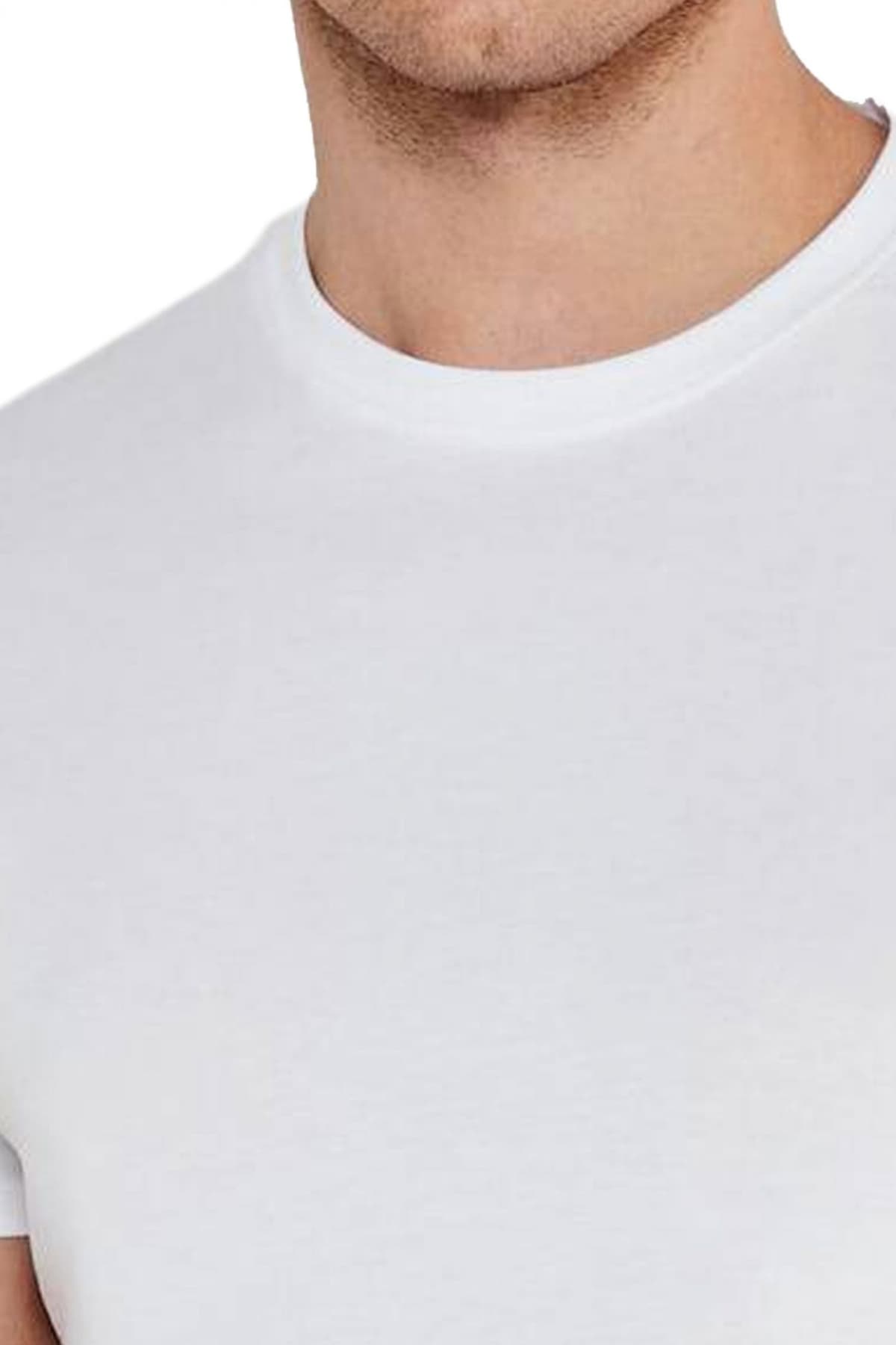 GUESS JEANS ΕΣΩΡΟΥΧΟ T-SHIRT ONE PACK COTTON SLIM FIT TEE ΛΕΥΚΟ