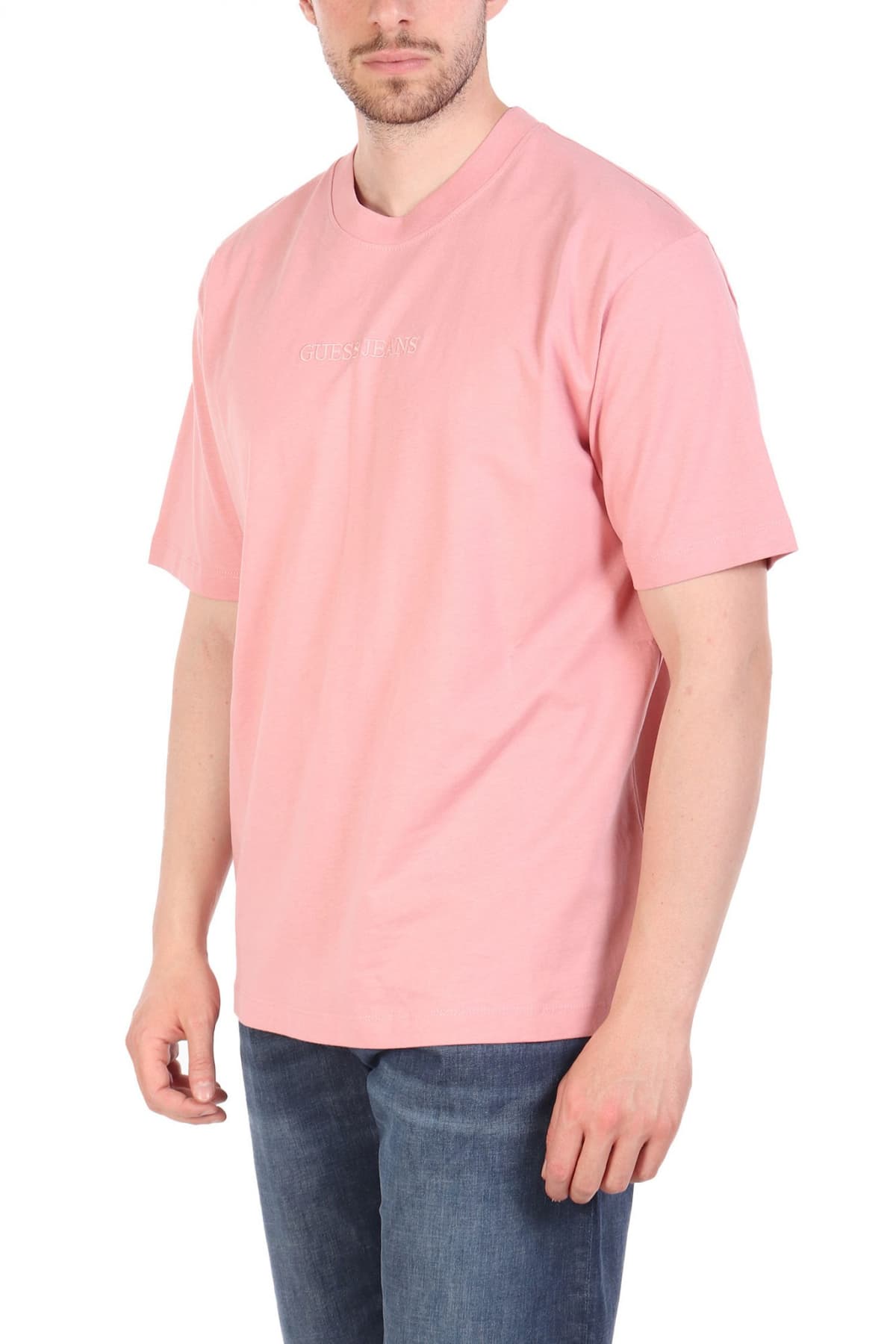 GUESS JEANS T-SHIRT CREWNECK OVERSIZED FIT LOGO ΣΟΜΟΝ