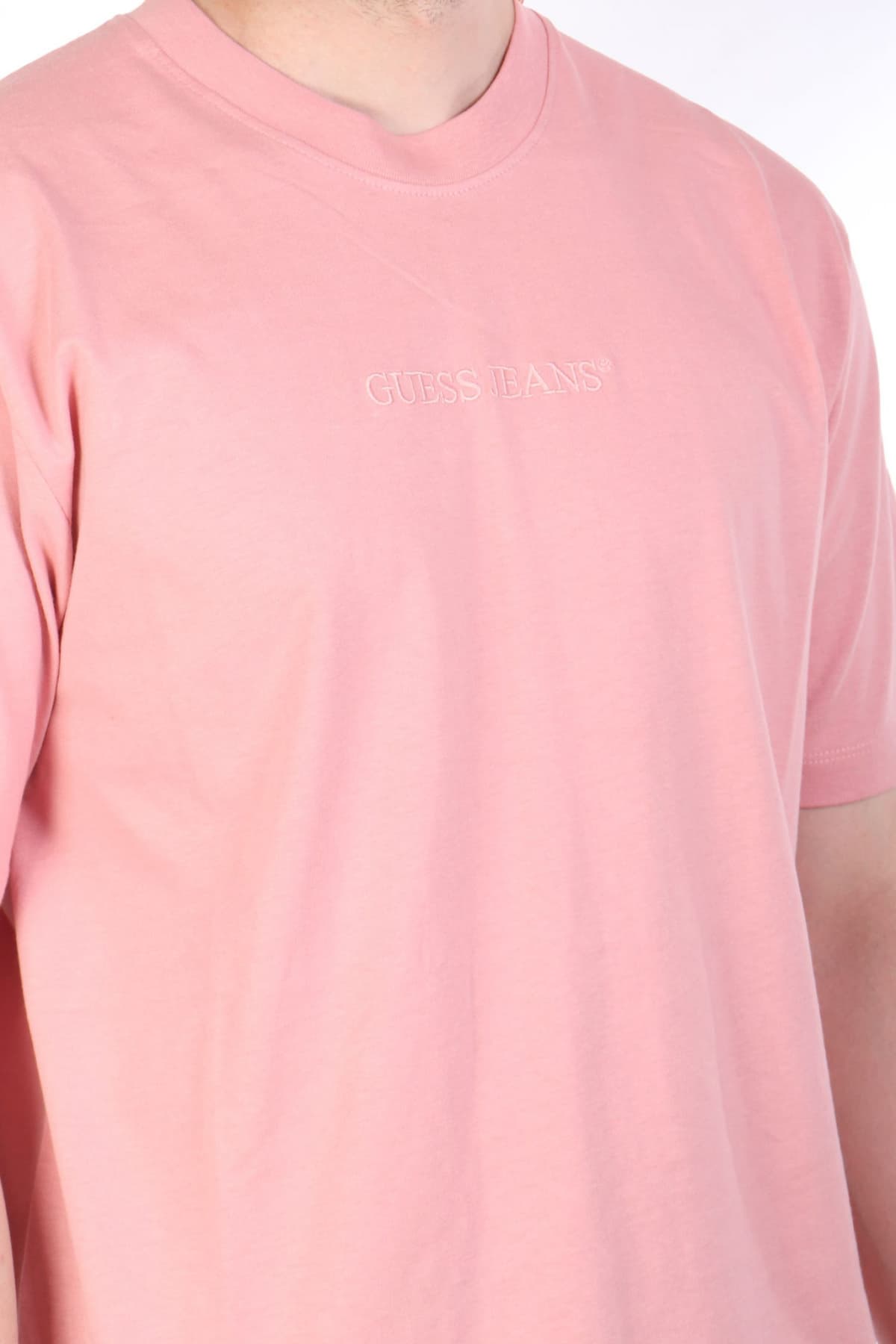 GUESS JEANS T-SHIRT CREWNECK OVERSIZED FIT LOGO ΣΟΜΟΝ