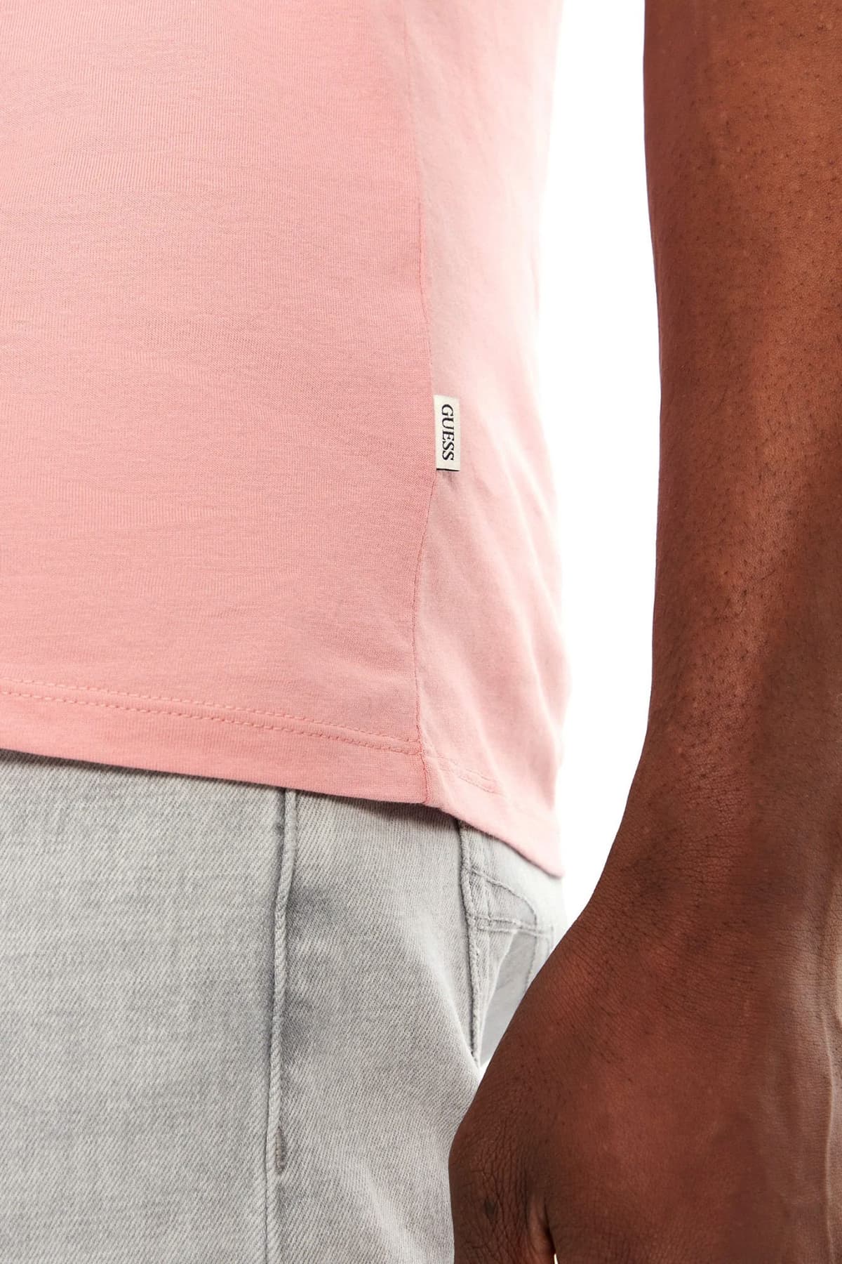 GUESS JEANS T-SHIRT CREWNECK SLIM FIT LOGO ΣΟΜΟΝ