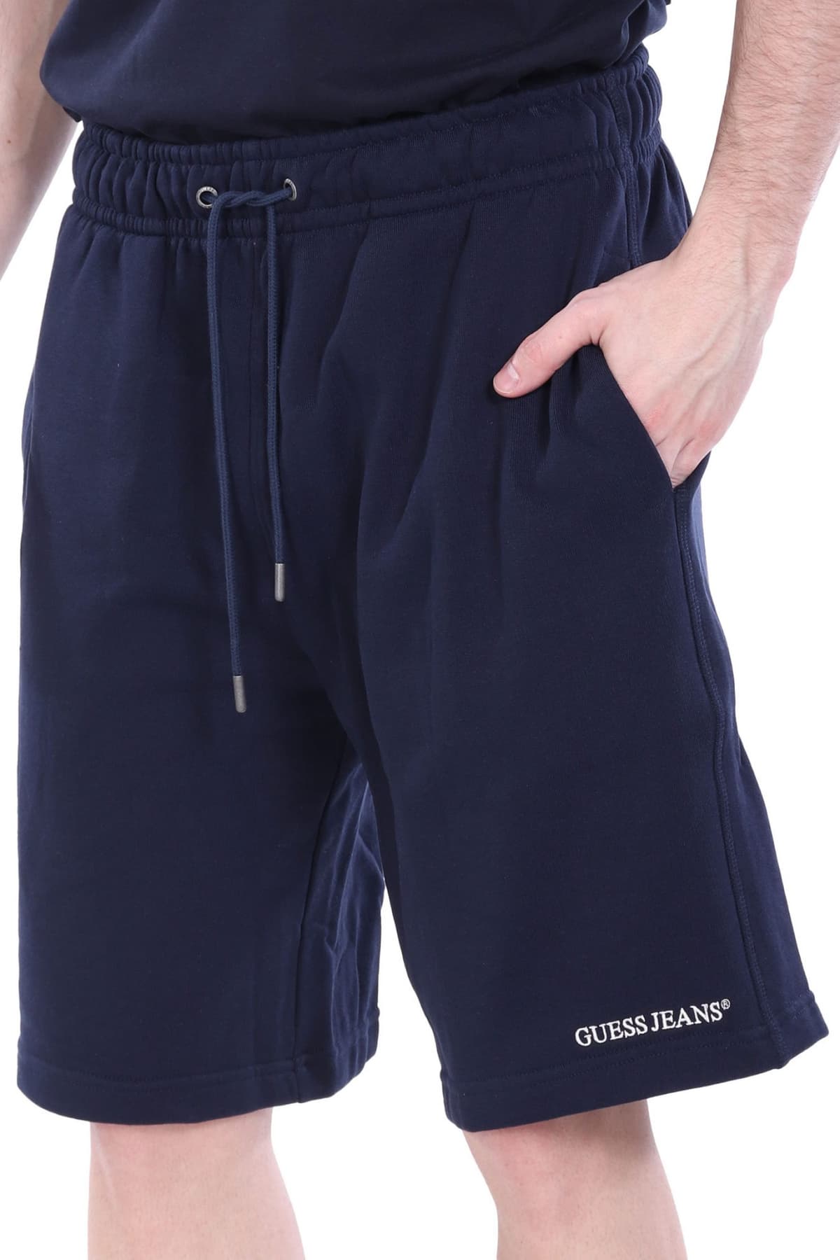 GUESS JEANS ΒΕΡΜΟΥΔΑ ΦΟΥΤΕΡ LOGO ΜΠΛΕ