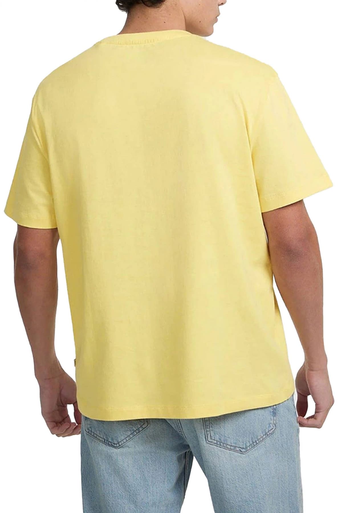 GUESS JEANS T-SHIRT CREWNECK REGULAR FIT ΚΙΤΡΙΝΟ