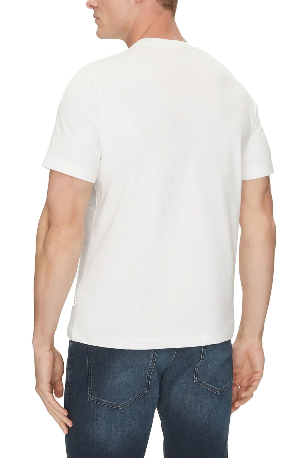 GUESS JEANS T-SHIRT CREWNECK REGULAR FIT ΛΕΥΚΟ