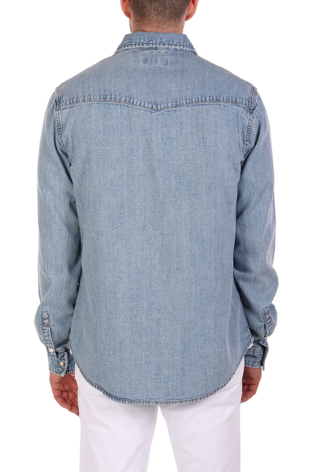 GUESS JEANS ΠΟΥΚΑΜΙΣΟ JEANS SLIM FIT ΣΙΕΛ