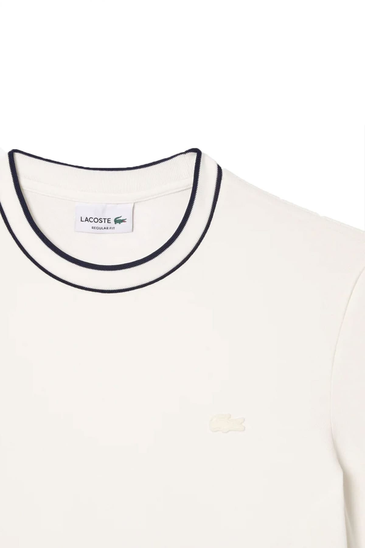 LACOSTE T-SHIRT REGULAR FIT LOGO ΥΠΟΛΕΥΚΟ