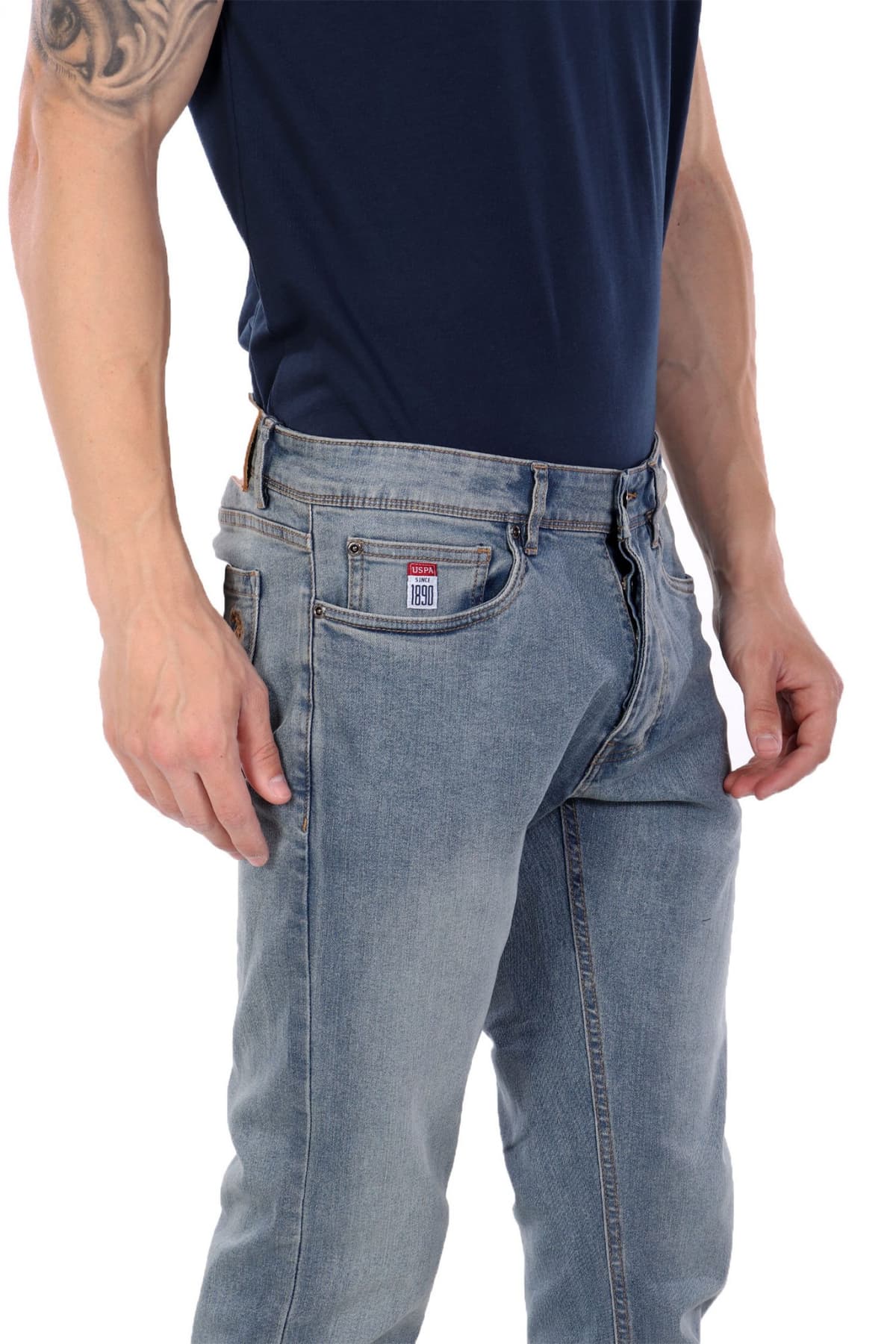 U.S. POLO ASSN. ΠΑΝΤΕΛΟΝΙ JEANS ROMA 5 POCKET PANT ΜΠΛΕ