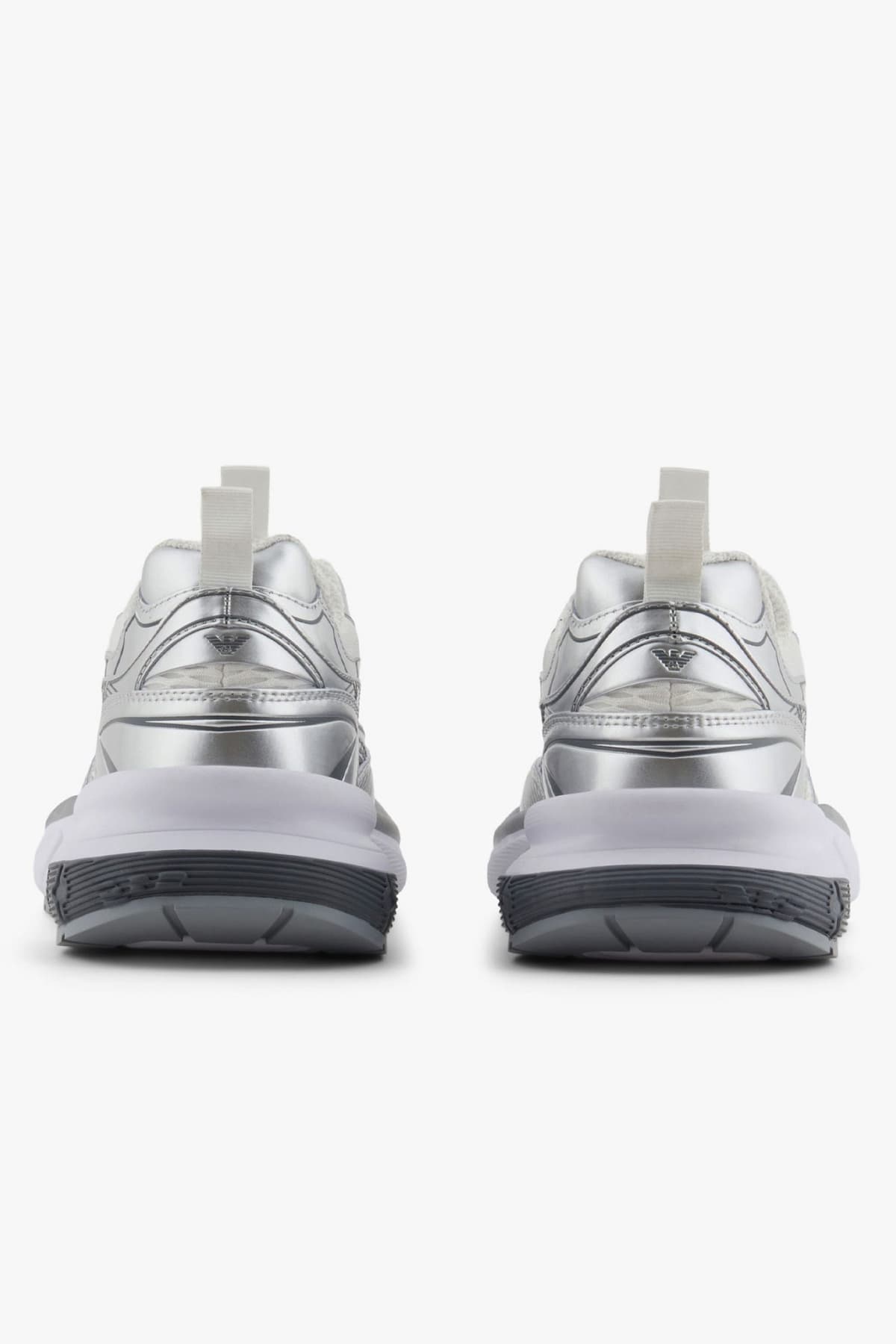 EMPORIO ARMANI ΠΑΠΟΥΤΣΙΑ SNEAKERS ΓΚΡΙ-ΛΕΥΚΟ