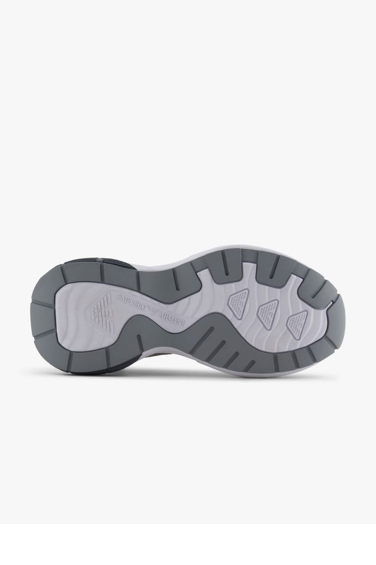 EMPORIO ARMANI ΠΑΠΟΥΤΣΙΑ SNEAKERS ΓΚΡΙ-ΛΕΥΚΟ