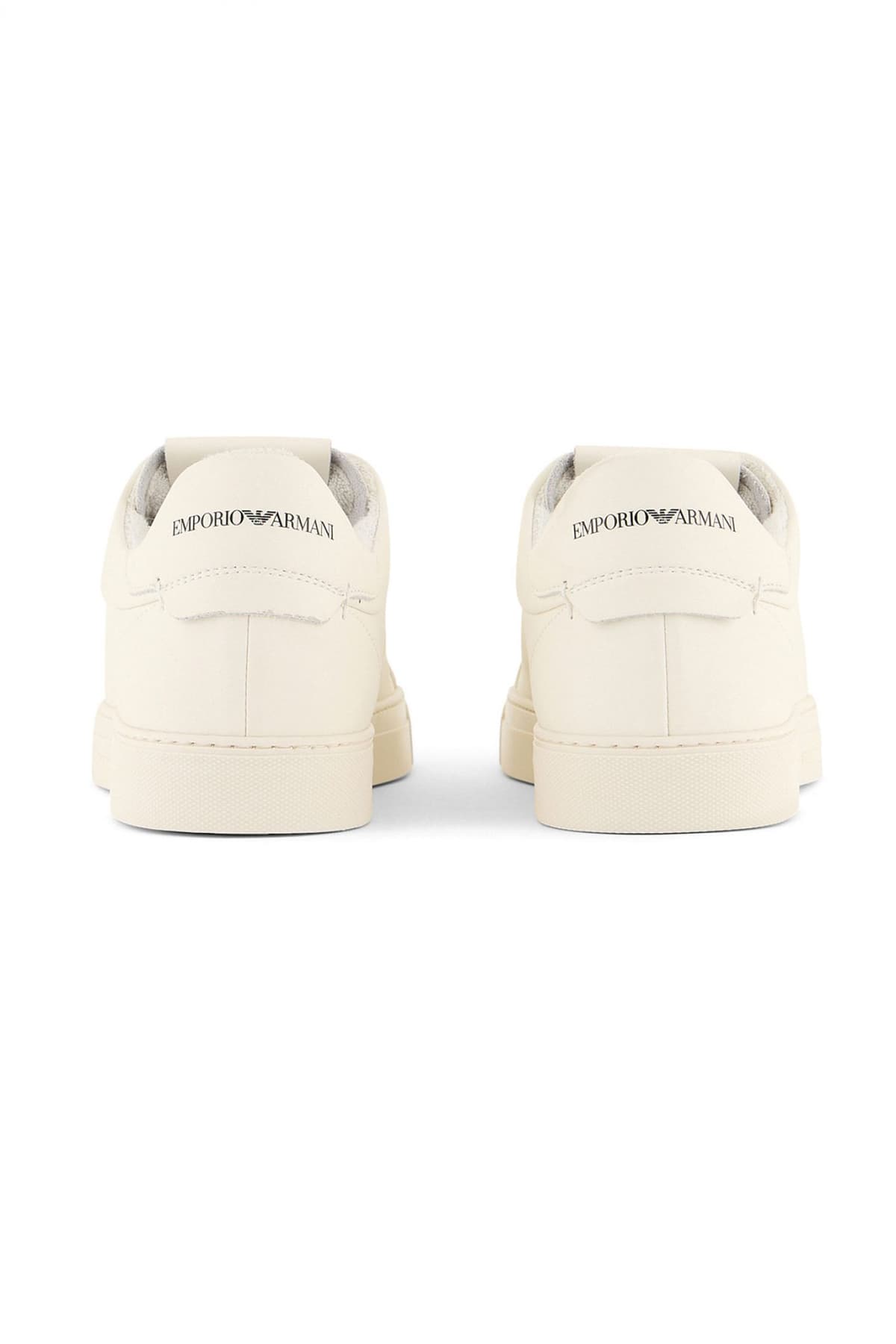 EMPORIO ARMANI ΠΑΠΟΥΤΣΙΑ SNEAKERS LOGO ΛΕΥΚΟ
