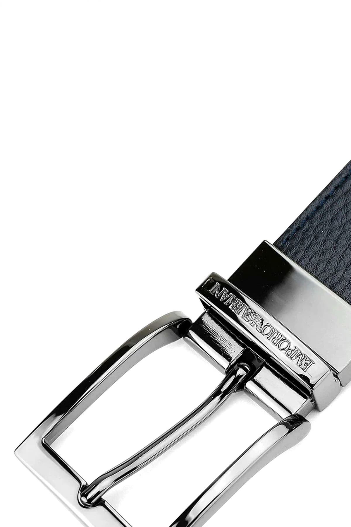 EMPORIO ARMANI ΖΩΝΗ ΔΕΡΜΑ ΜΠΛΕ