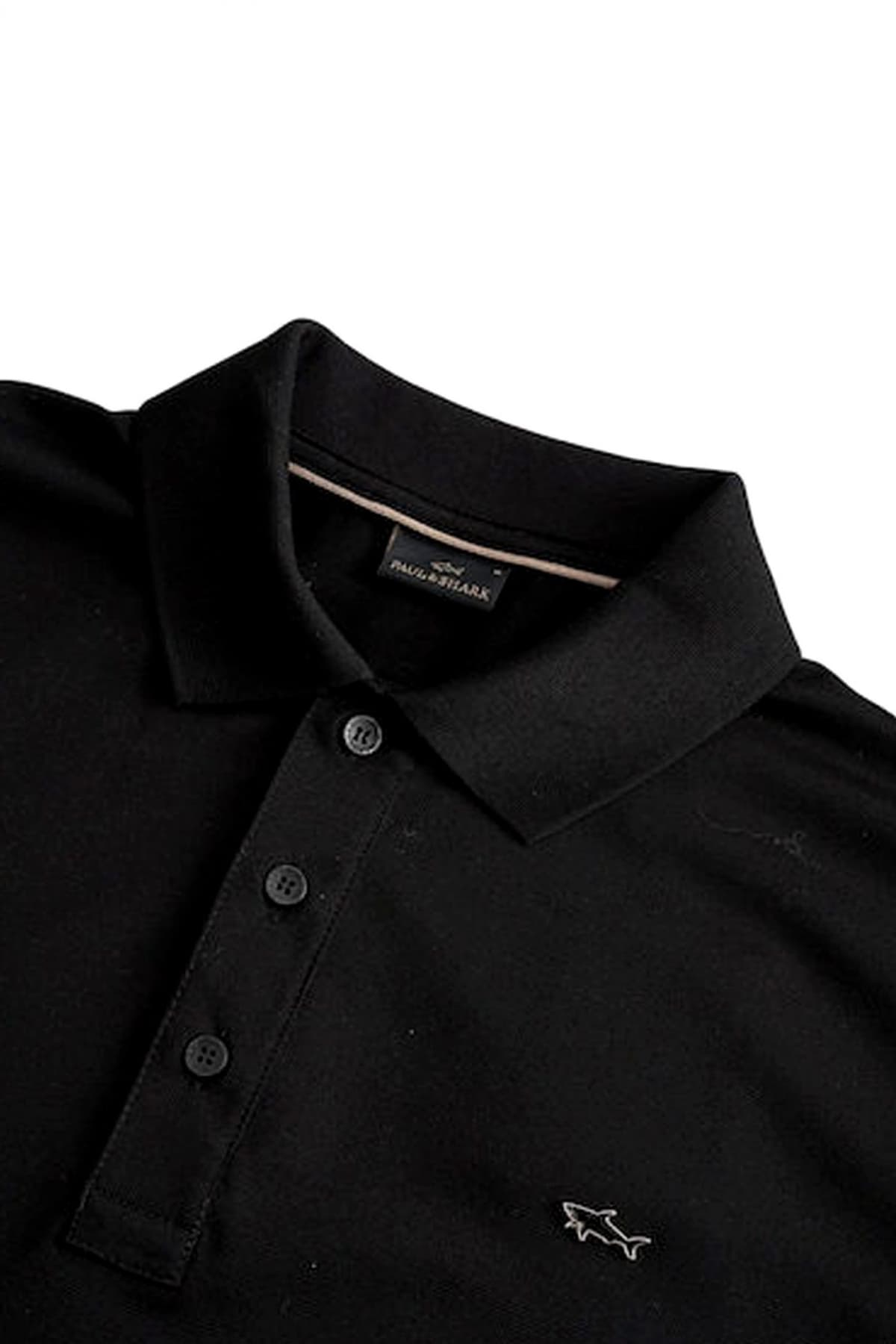 PAUL&SHARK POLO LOGO METALLIC PIN LOGO ΜΑΥΡΟ