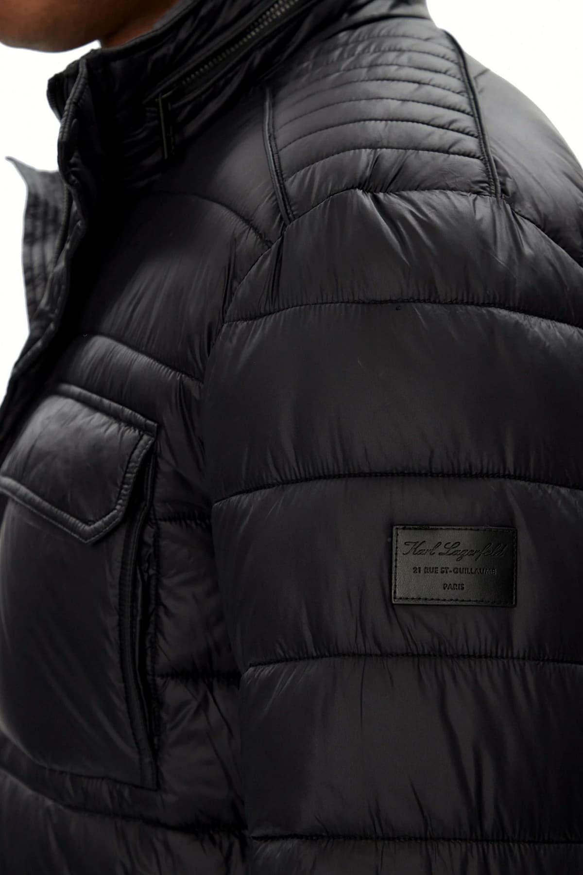 KARL LAGERFELD ΜΠΟΥΦΑΝ ΦΟΥΣΚΩΤΟ FIELD ΚΟΥΚΟΥΛΑ ΜΑΥΡΟ