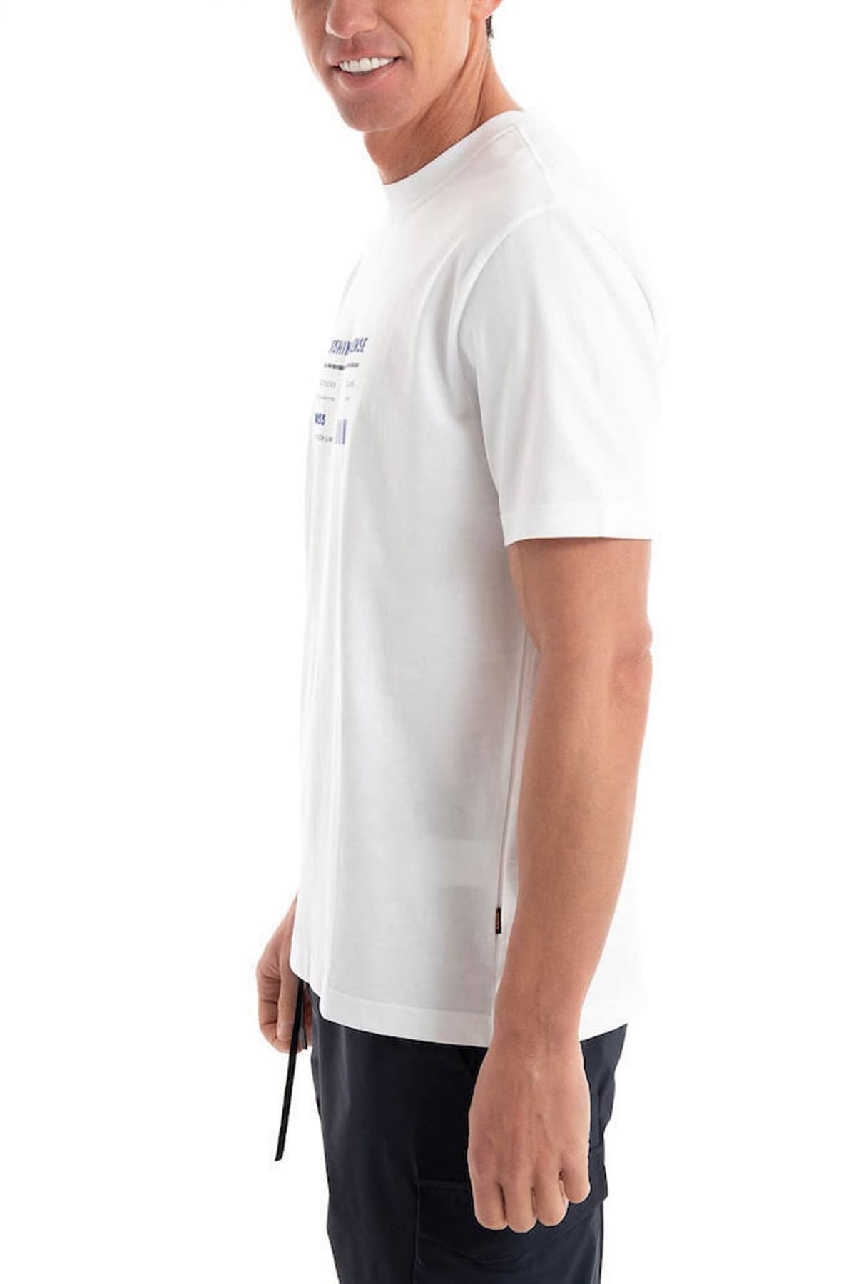 BOSS CASUAL T-SHIRT TE_ATACAMA ΛΕΥΚΟ