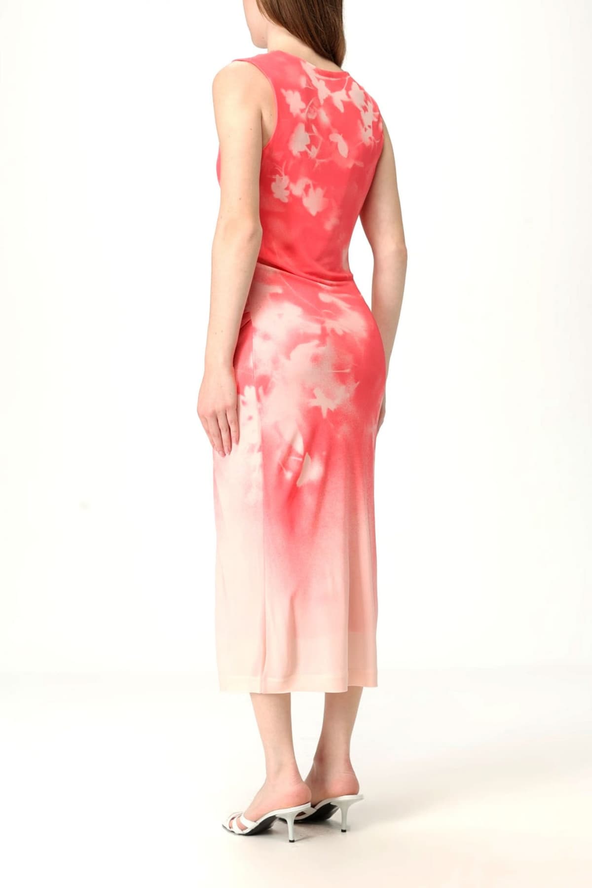 BOSS ΦΟΡΕΜΑ MIDI ESTENNA_AOP ΝΤΡΑΠΕ ΕΚΡΟΥ-ΚΟΡΑΛΙ