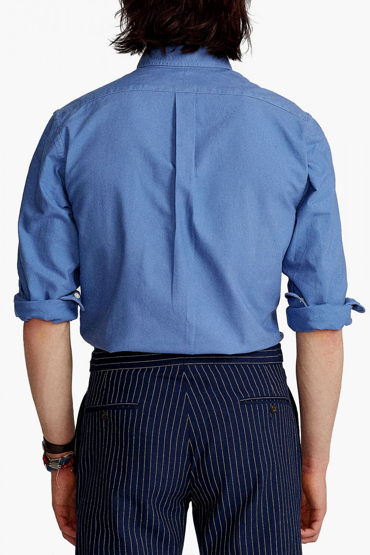 RALPH LAUREN ΠΟΥΚΑΜΙΣΟ CUSTOM FIT OXFORD BUTTON DOWN BSR ΣΙΕΛ