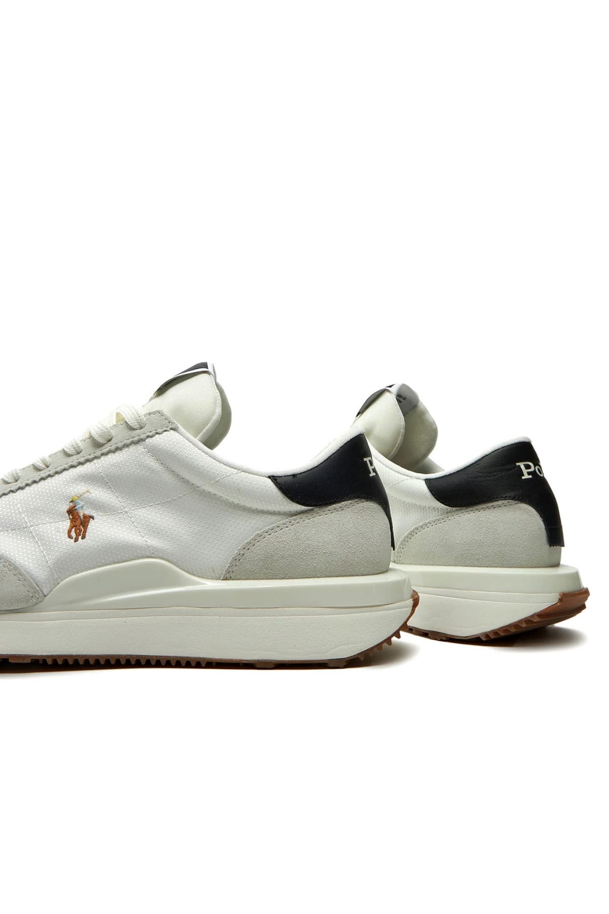 RALPH LAUREN ΠΑΠΟΥΤΣΙΑ SNEAKERS TRAIN 89 PP-SK-LTL ΣΟΥΕΤ ΛΕΠΤΟΜΕΡΕΙΕΣ LOGO ΛΕΥΚΟ