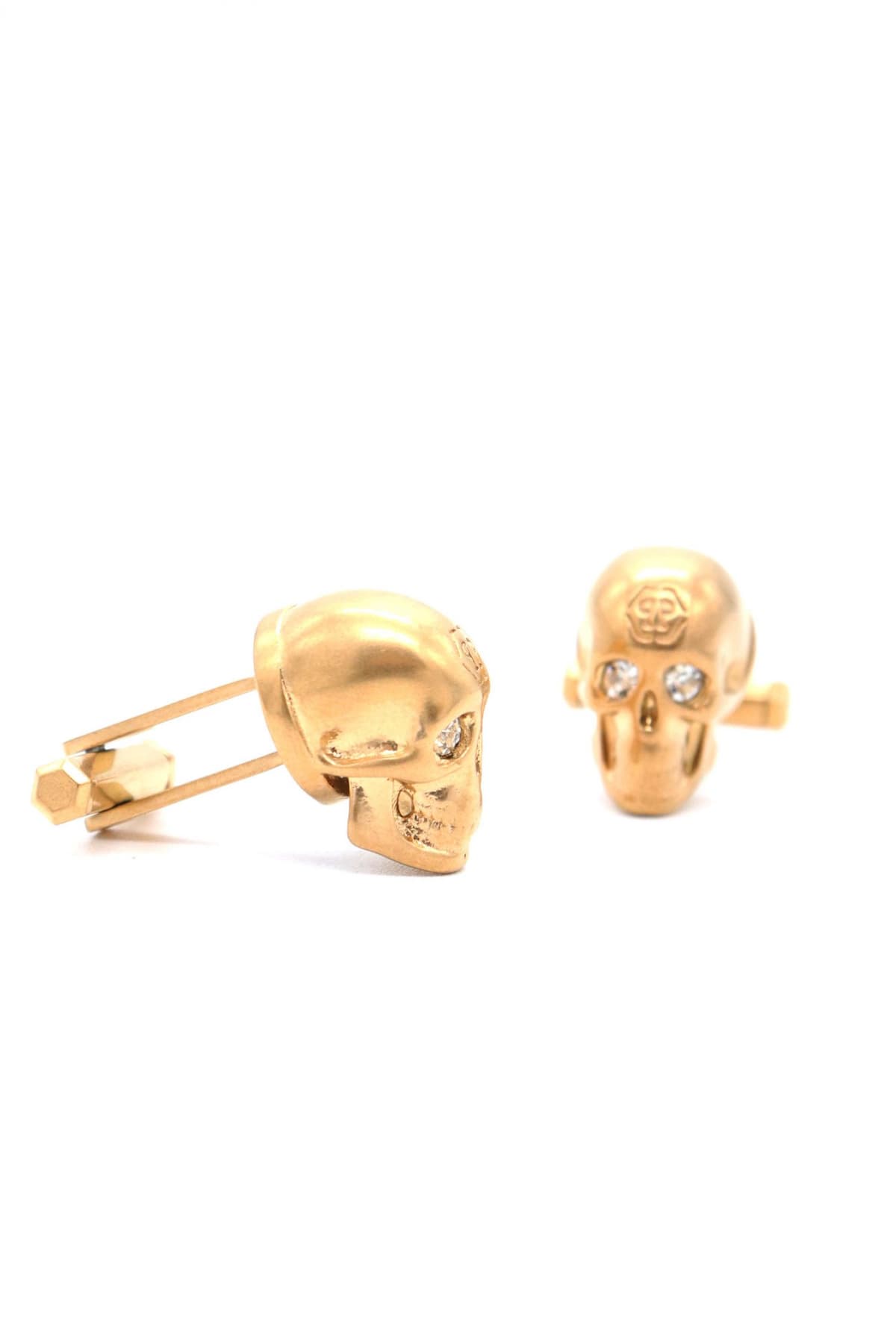 PHILIPP PLEIN ΜΑΝΙΚΕΤΟΚΟΥΜΠΑ CUFFLINKS IP 3D SKULL ΧΡΥΣΟ
