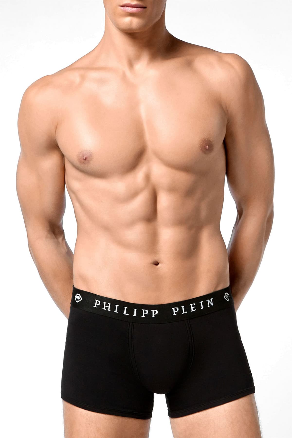 PHILIPP PLEIN ΕΣΩΡΟΥΧΟ BOXER SKULL LOGO ΛΑΣΤΙΧΟ ΜΑΥΡΟ
