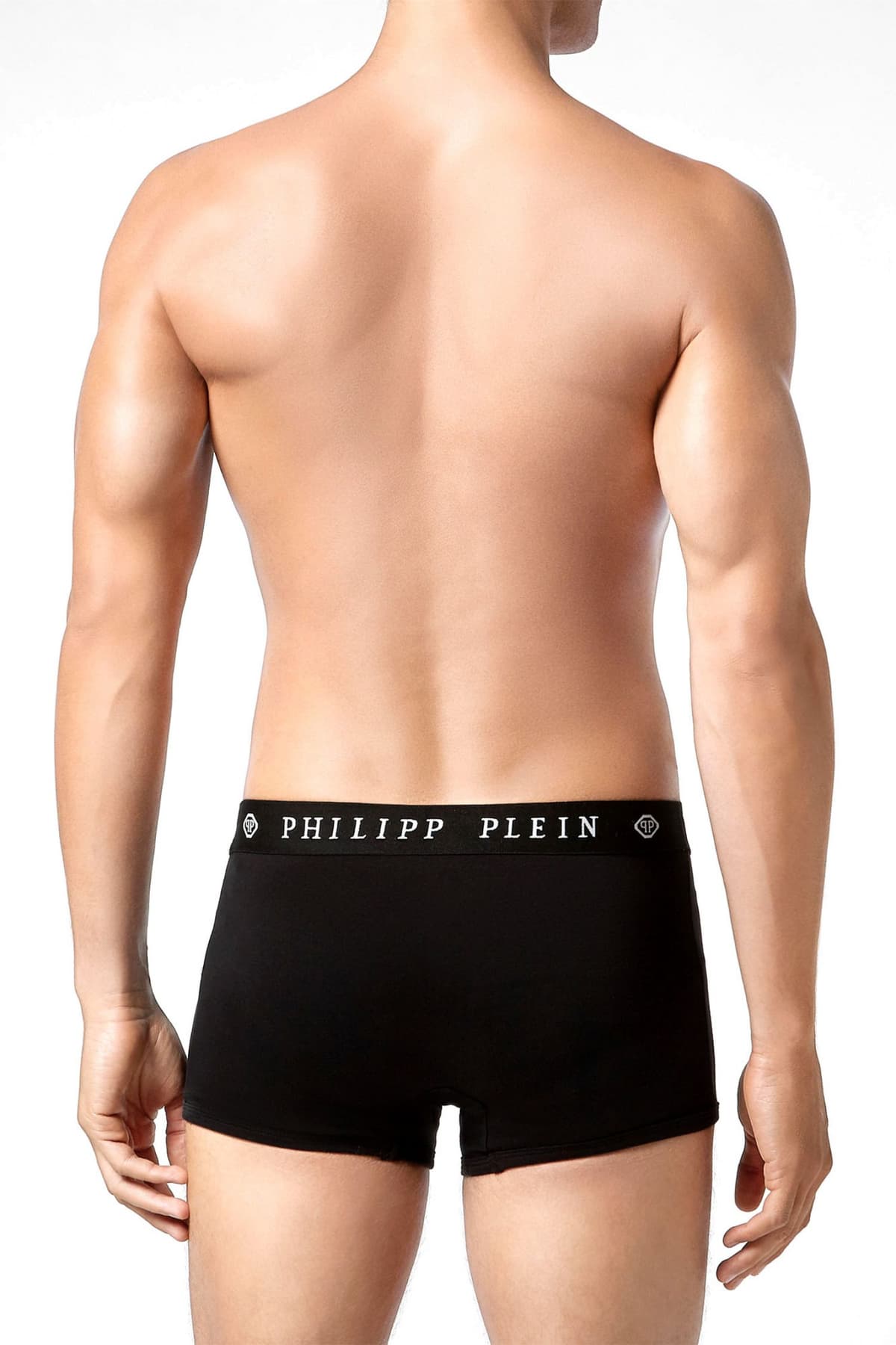 PHILIPP PLEIN ΕΣΩΡΟΥΧΟ BOXER SKULL LOGO ΛΑΣΤΙΧΟ ΜΑΥΡΟ