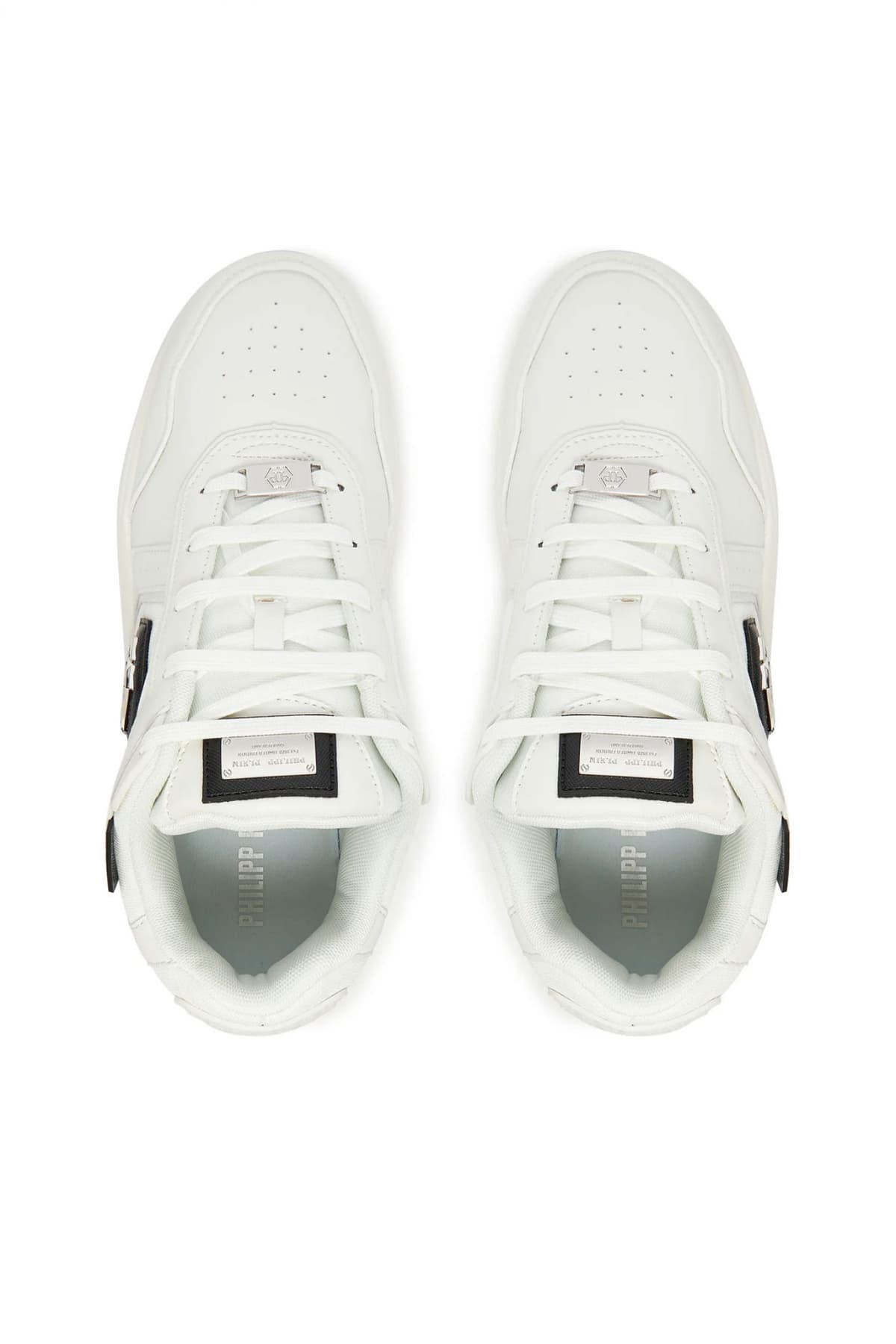 PHILIPP PLEIN ΠΑΠΟΥΤΣΙΑ SNEAKERS SK8R PLEIN LOW LOGO ΛΕΥΚΟ