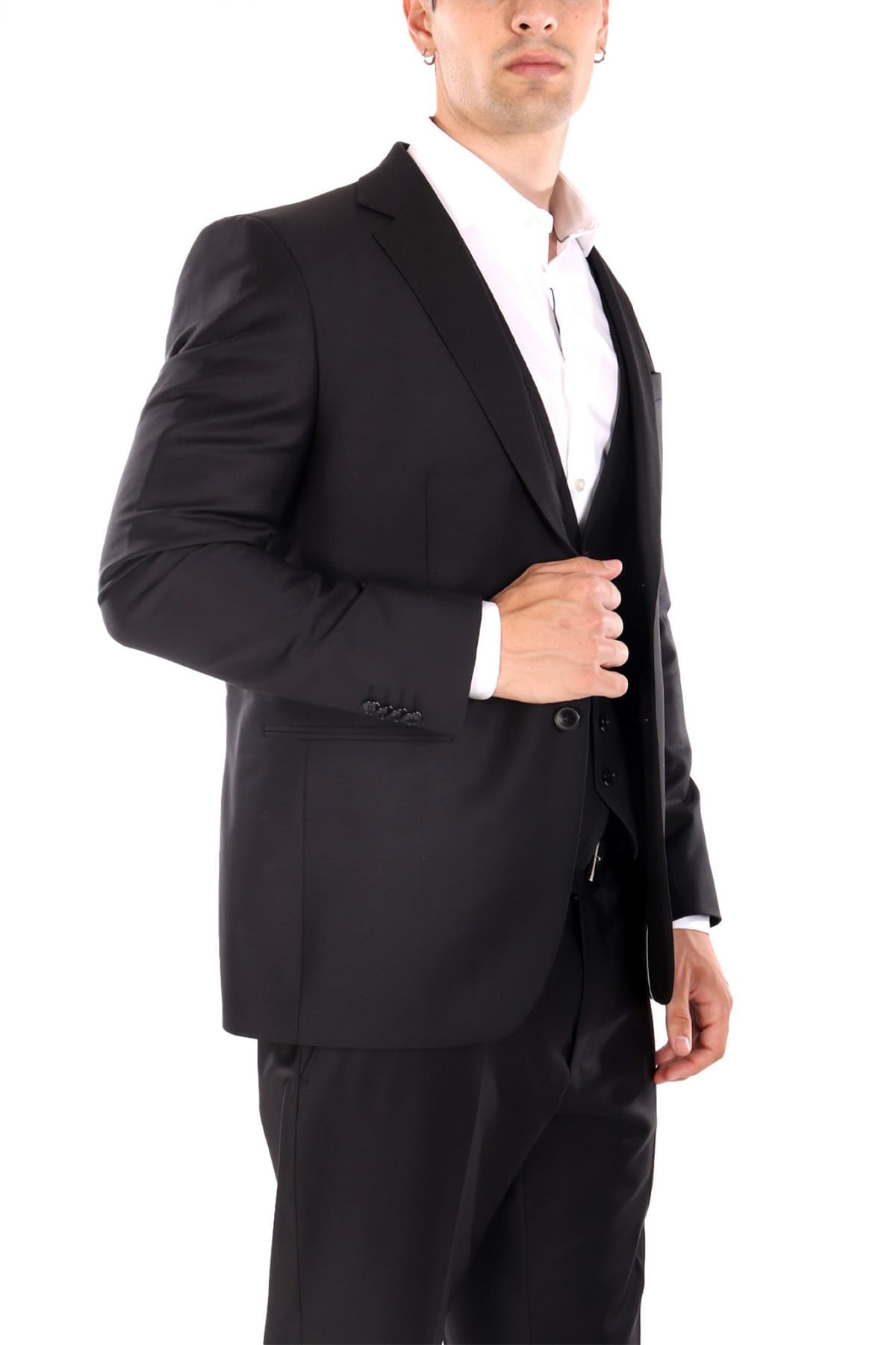 KARL LAGERFELD ΚΟΣΤΟΥΜΙ ΜΕ ΓΙΛΕΚΟ SUIT RISK 3PCS ΜΑΥΡΟ