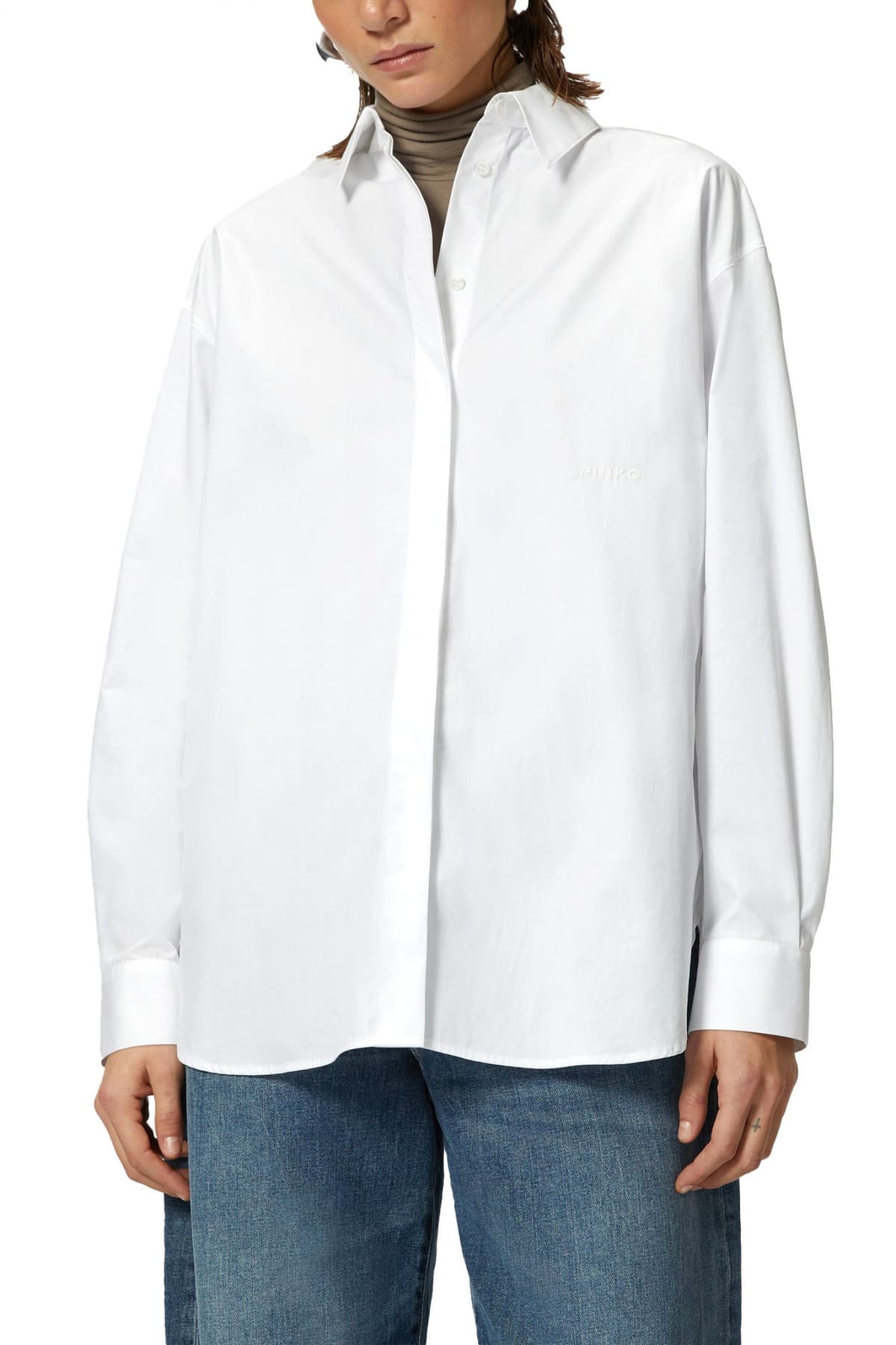 PINKO ΠΟΥΚΑΜΙΣΟ BRIDPORT 1 SHIRT ΛΕΥΚΟ