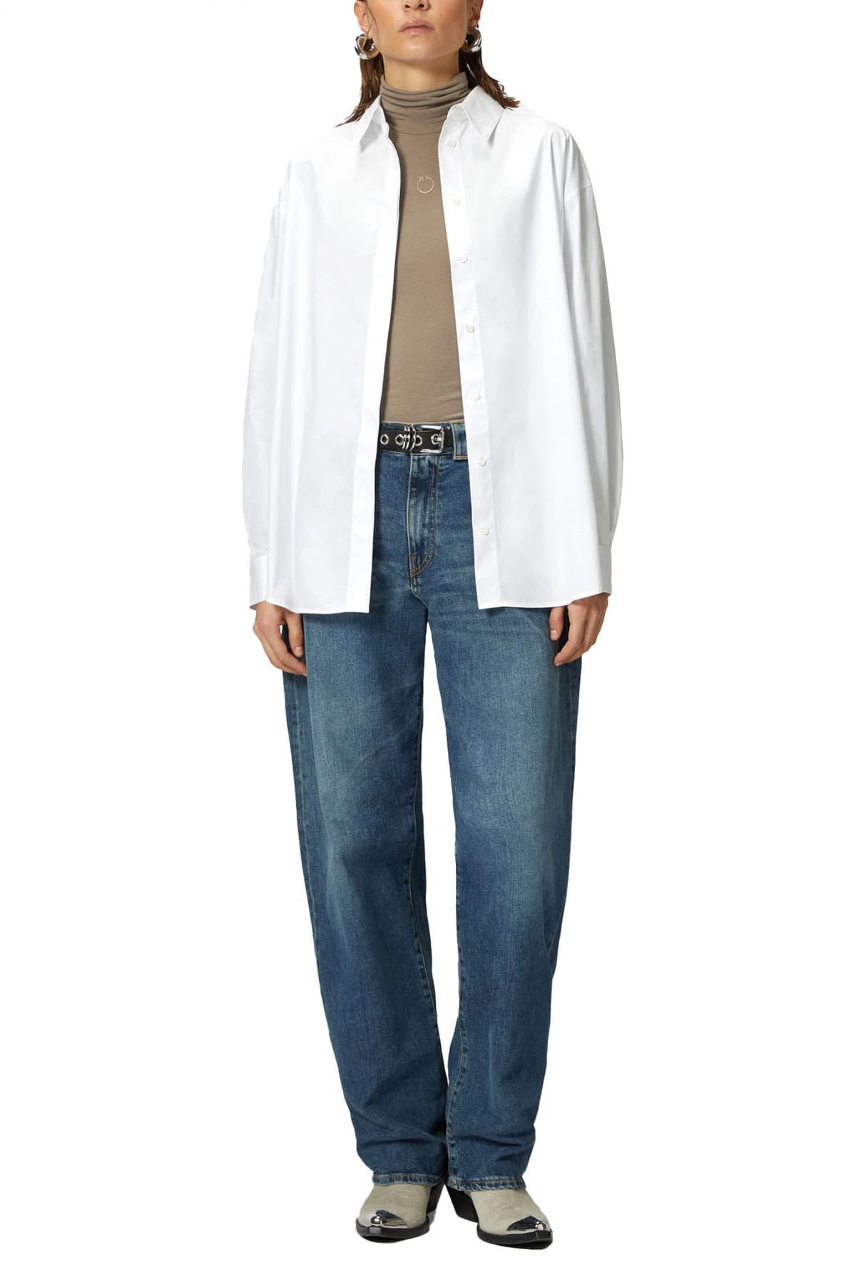 PINKO ΠΟΥΚΑΜΙΣΟ BRIDPORT 1 SHIRT ΛΕΥΚΟ