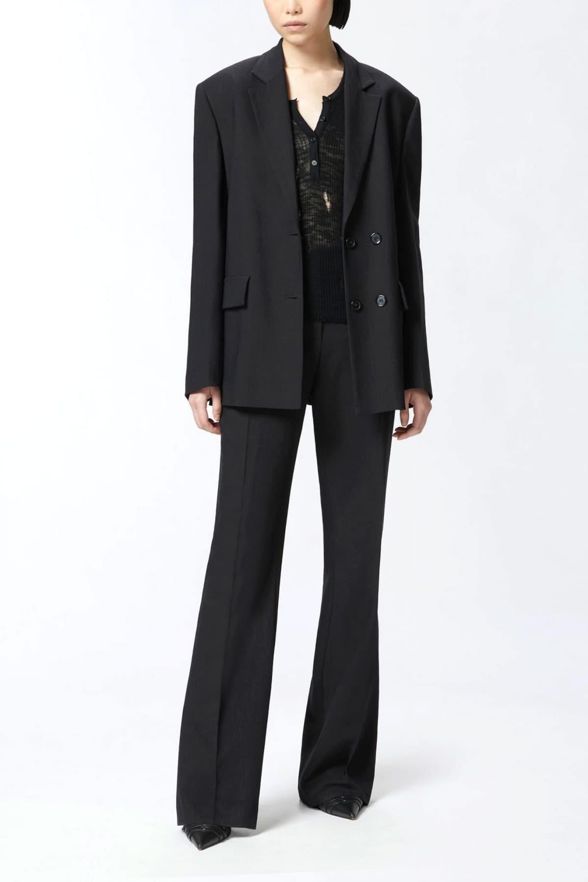 PINKO ΠΑΝΤΕΛΟΝΙ CHINO SERENIDAD TROUSERS ΜΑΥΡΟ