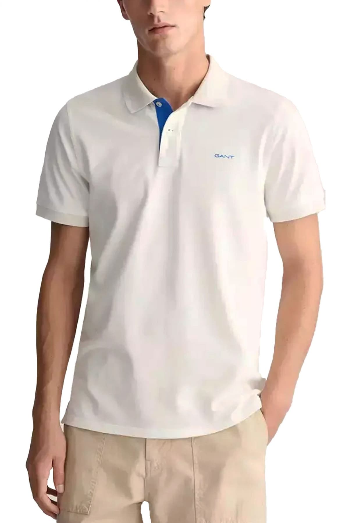 Men's Polo Shirts Gant White