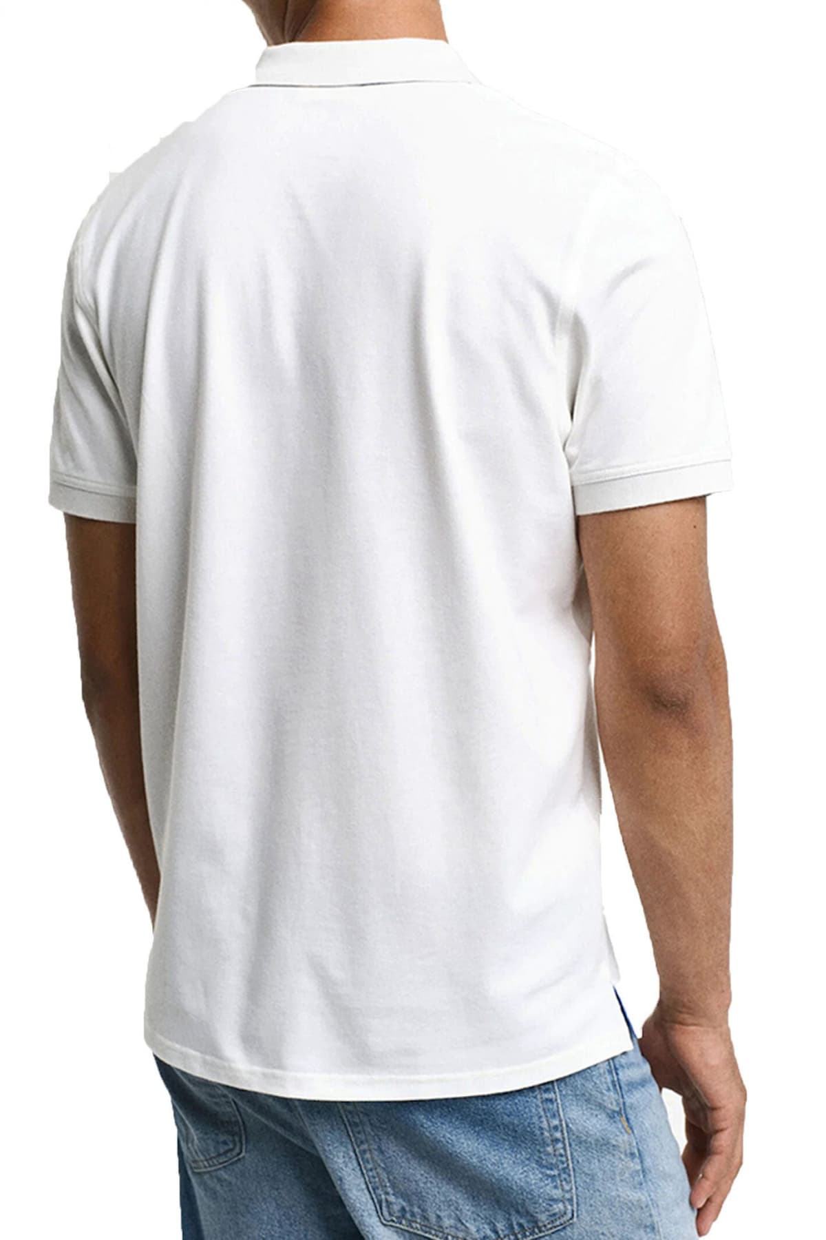 Men's Polo Shirts Gant White