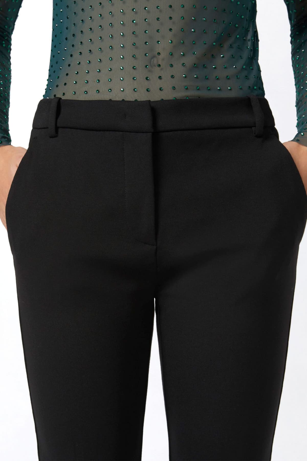 PINKO ΠΑΝΤΕΛΟΝΙ CHINO BELLO TROUSERS ΜΑΥΡΟ