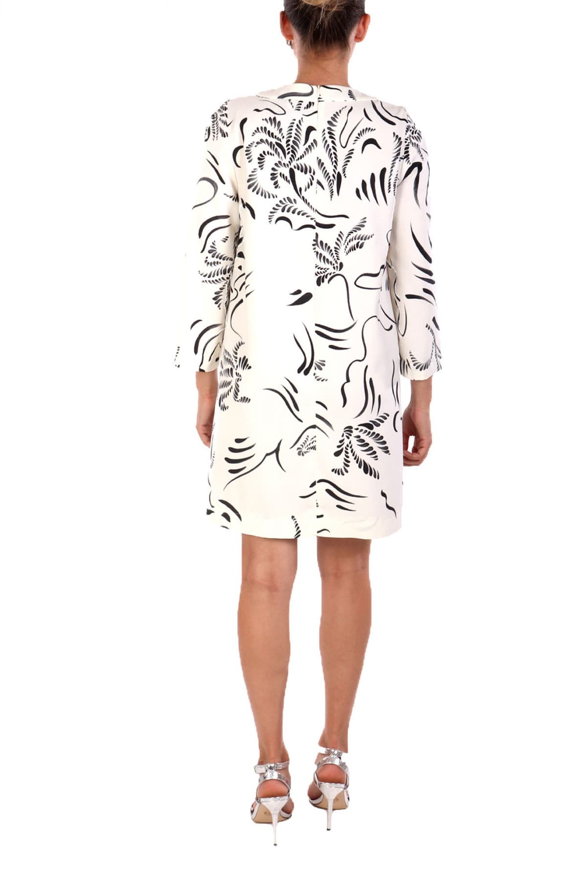 MARELLA 365 ΦΟΡΕΜΑ MINI CAPPA ΤΡΟΥΑΚΑΡ ΜΑΝΙΚΙ ΜΑΥΡΟ-ΛΕΥΚΟ