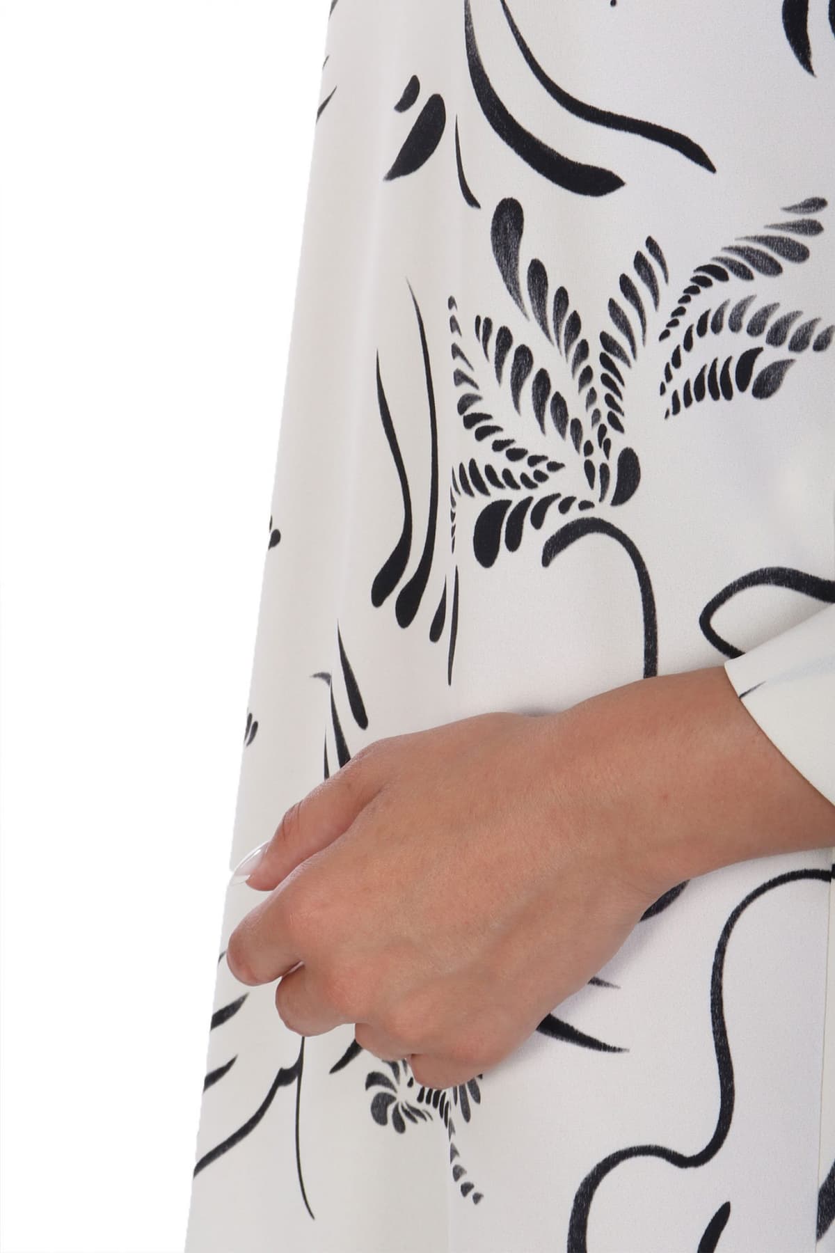 MARELLA 365 ΦΟΡΕΜΑ MINI CAPPA ΤΡΟΥΑΚΑΡ ΜΑΝΙΚΙ ΜΑΥΡΟ-ΛΕΥΚΟ